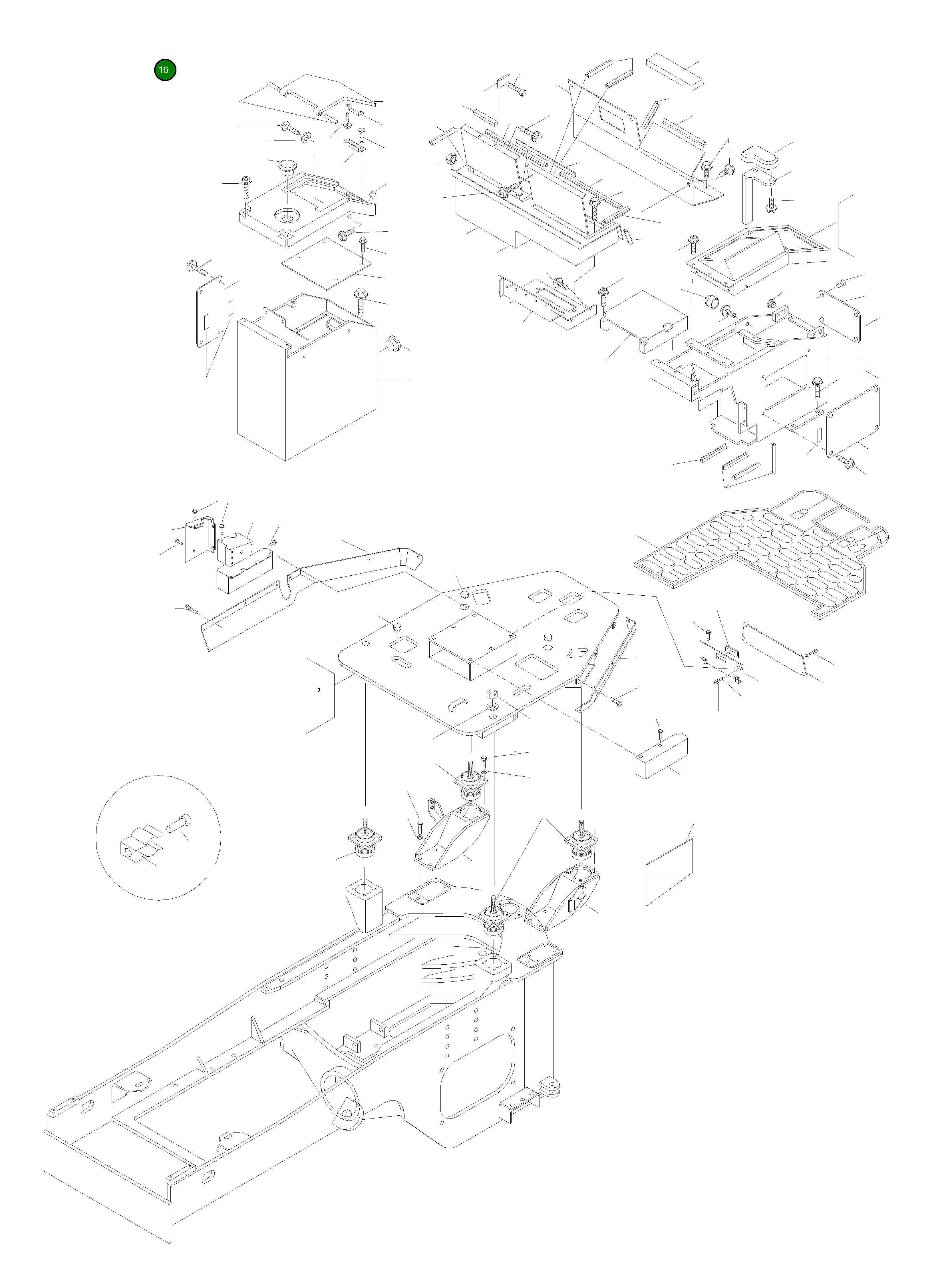 Крышка 421-54-H2281 Komatsu