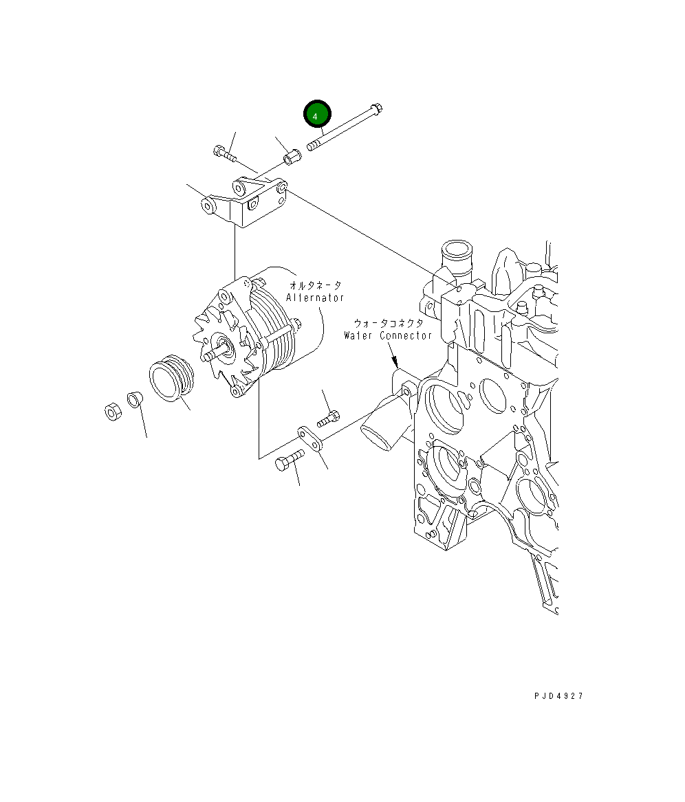 Болт 6734-21-8610 Komatsu