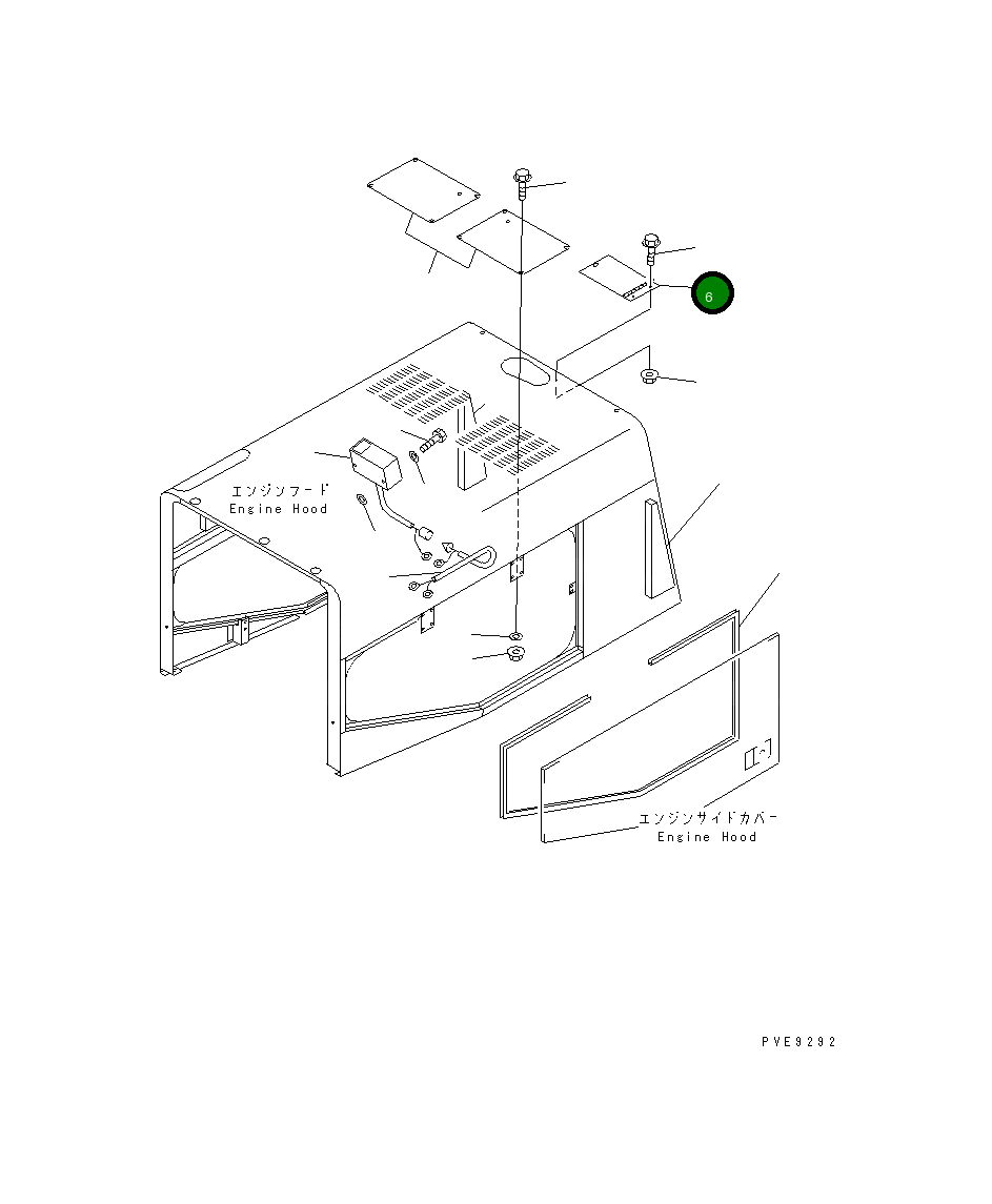 Крышка 421-54-11142 Komatsu