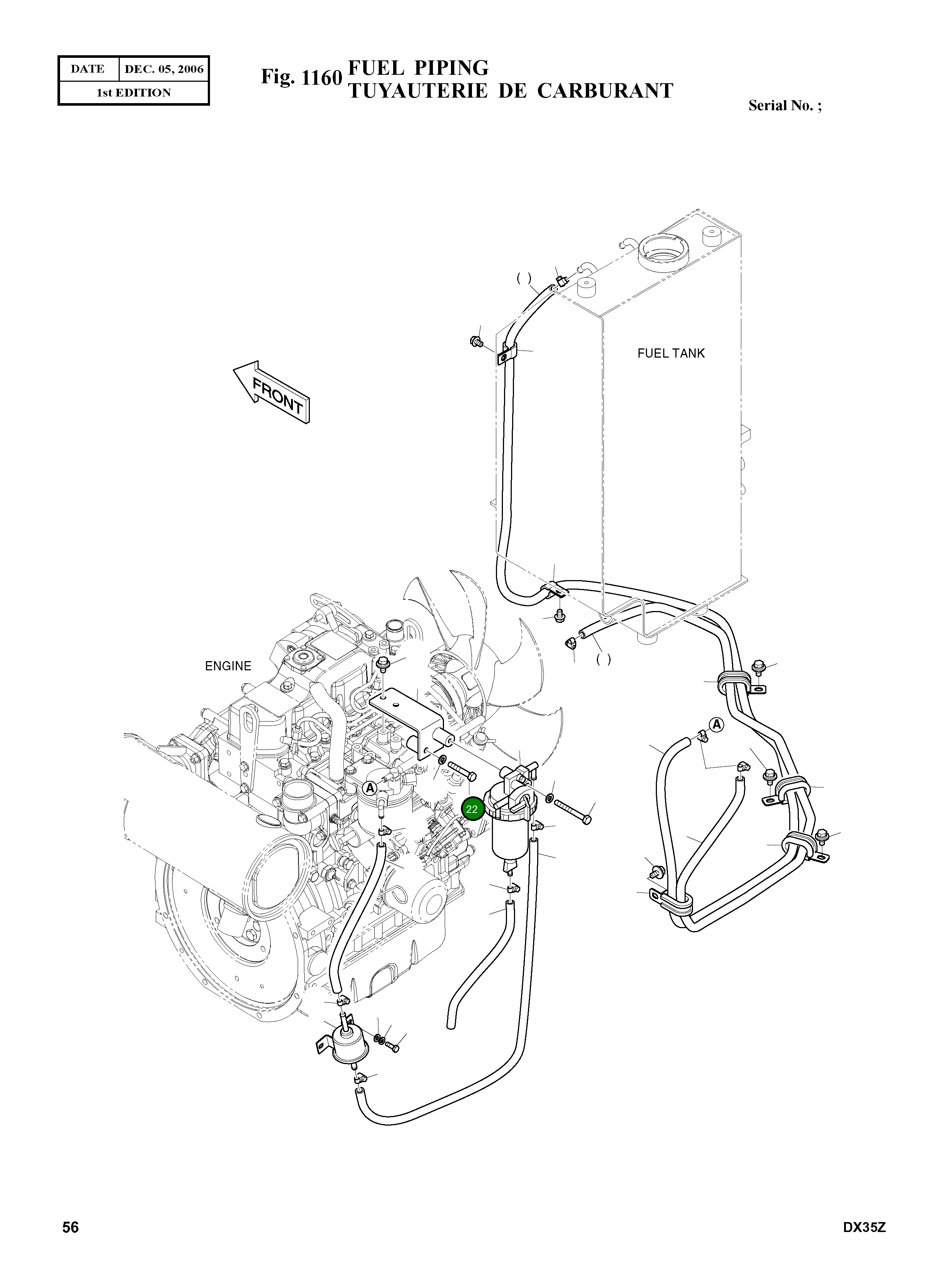 Болт S0556366  Komatsu