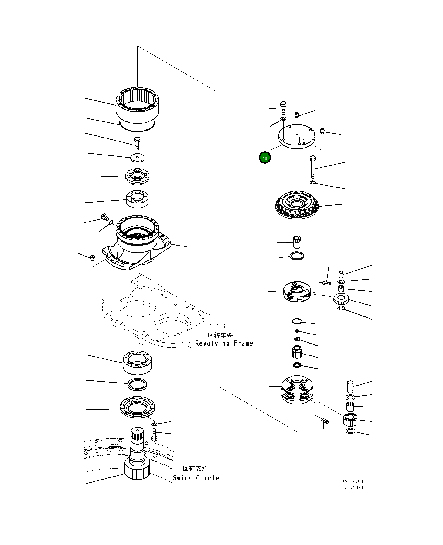 Крышка 20Y-26-22411 Komatsu