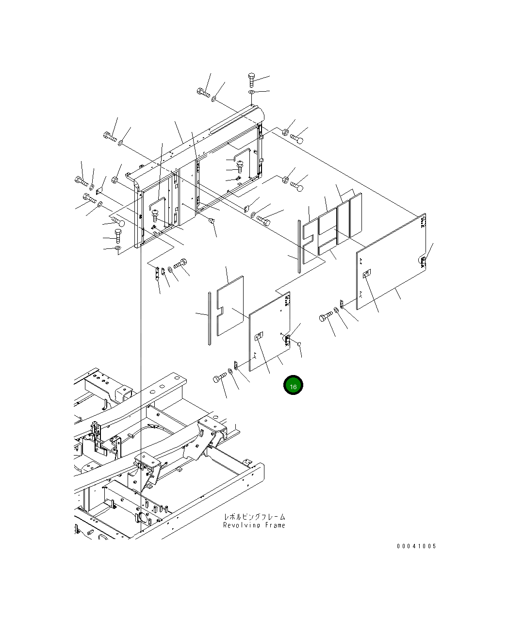 Крышка 209-54-42231 Komatsu