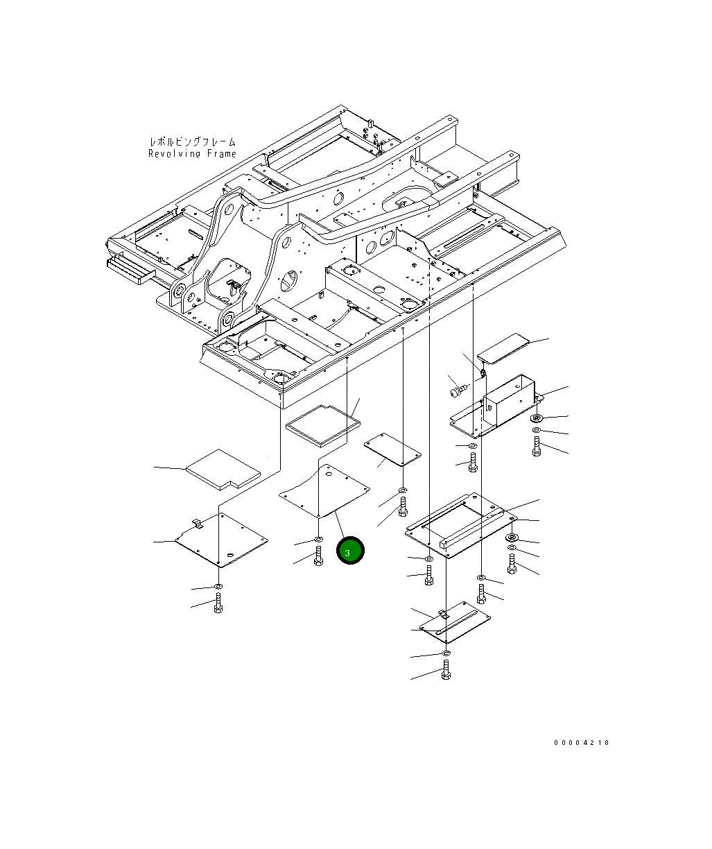 Крышка 206-54-71390 Komatsu