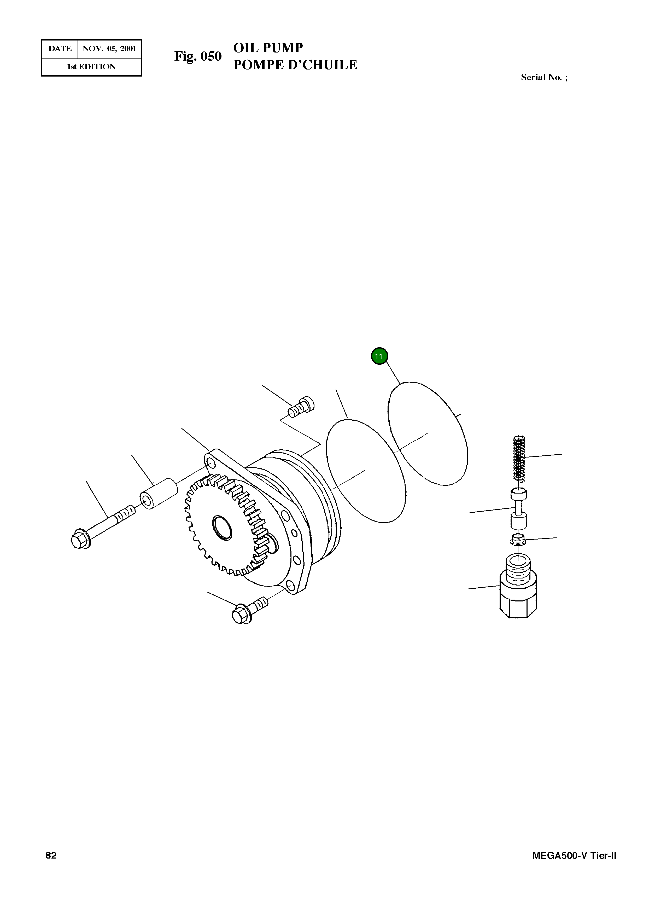 Кольцо уплотнительное (O-Ring) 3033248 Komatsu