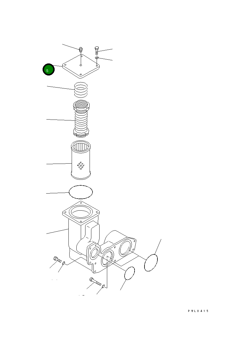 Крышка 176-76-23120 Komatsu