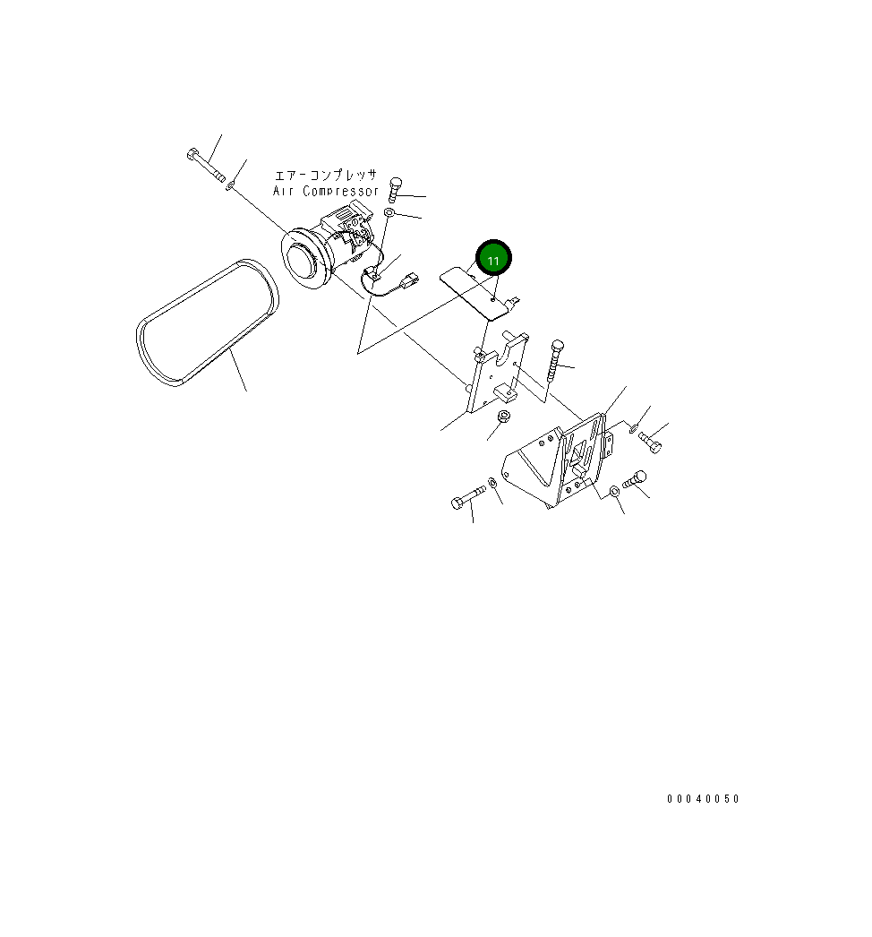 Крышка 154-911-7550 Komatsu