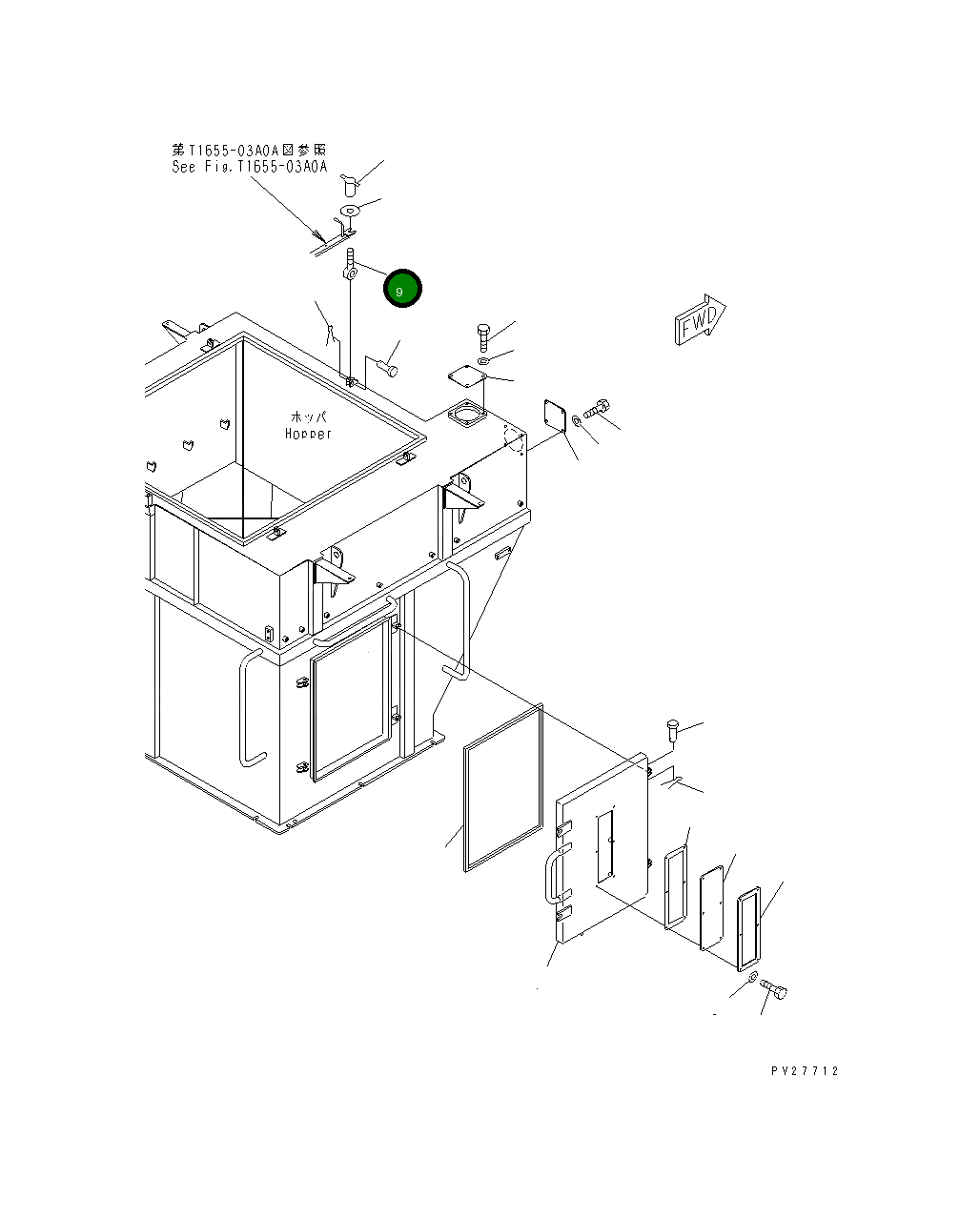 Болт 8255-70-1671  Komatsu