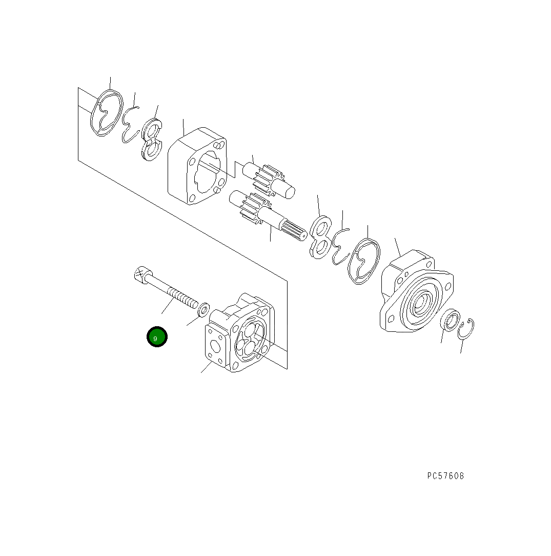 Болт KB20131-61402 Komatsu