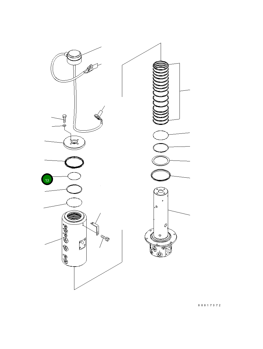 Кольцо уплотнительное (O-Ring) 20K-62-31660  Komatsu