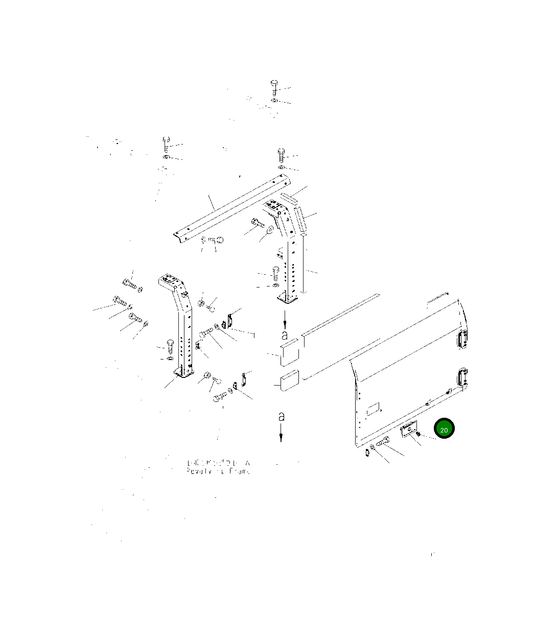 Крышка 208-54-42841  Komatsu