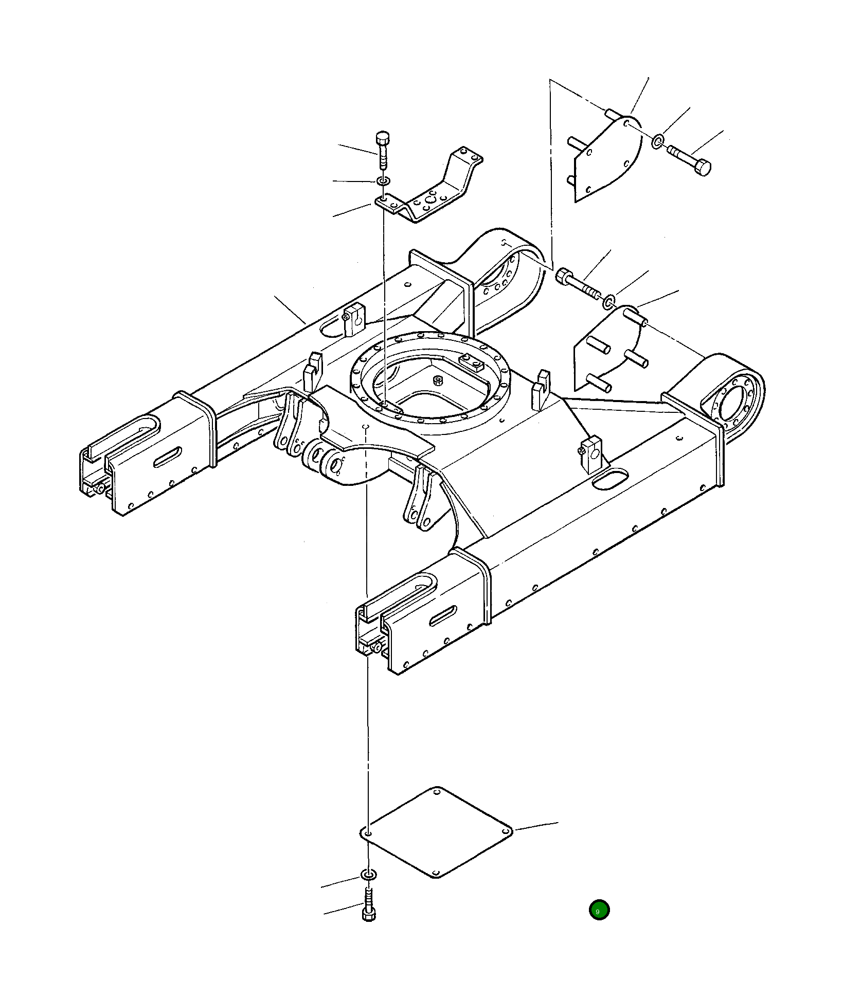 Крышка 3F3026641  Komatsu