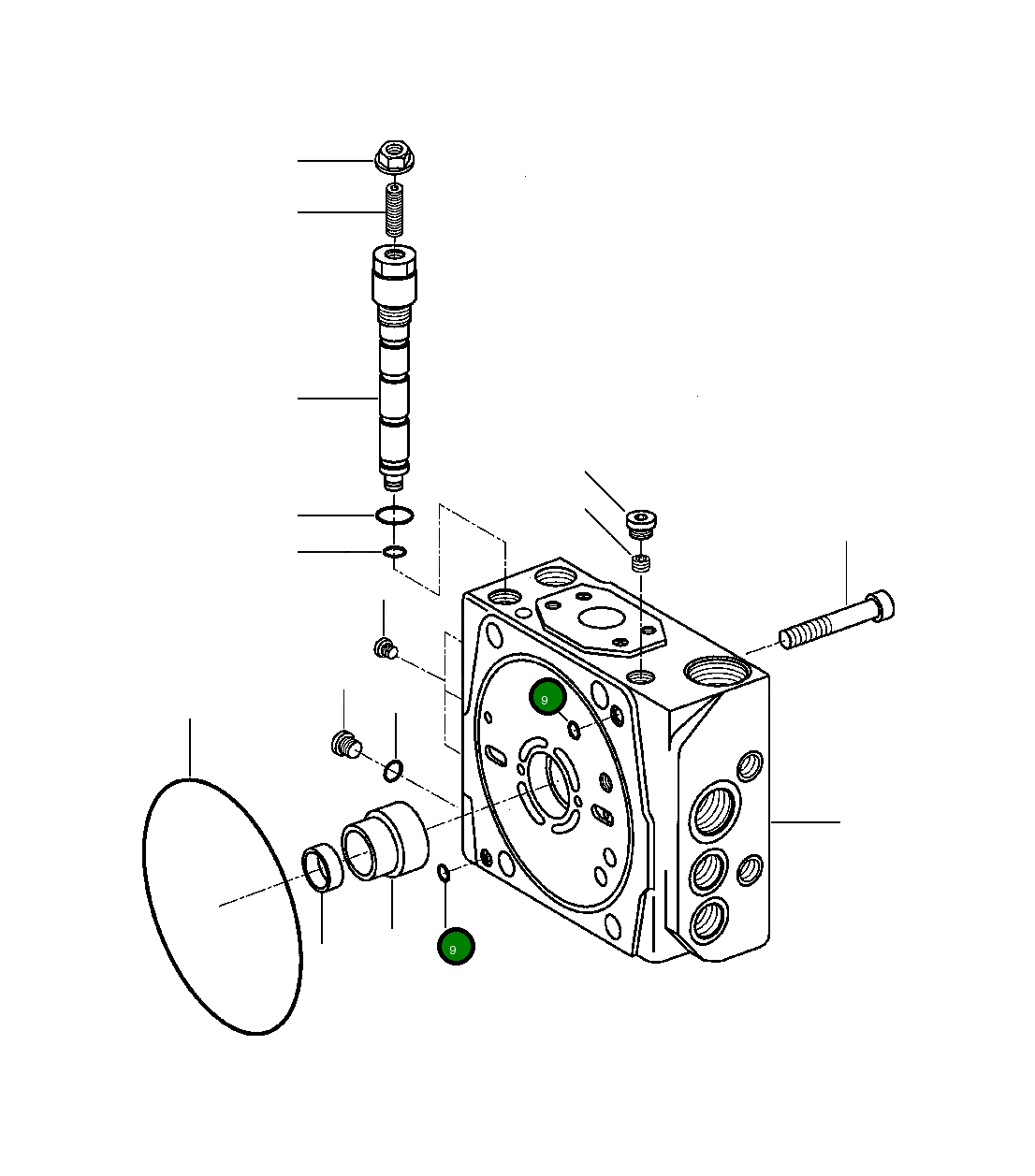 Кольцо уплотнительное (O-Ring) 382 997 R1 Komatsu
