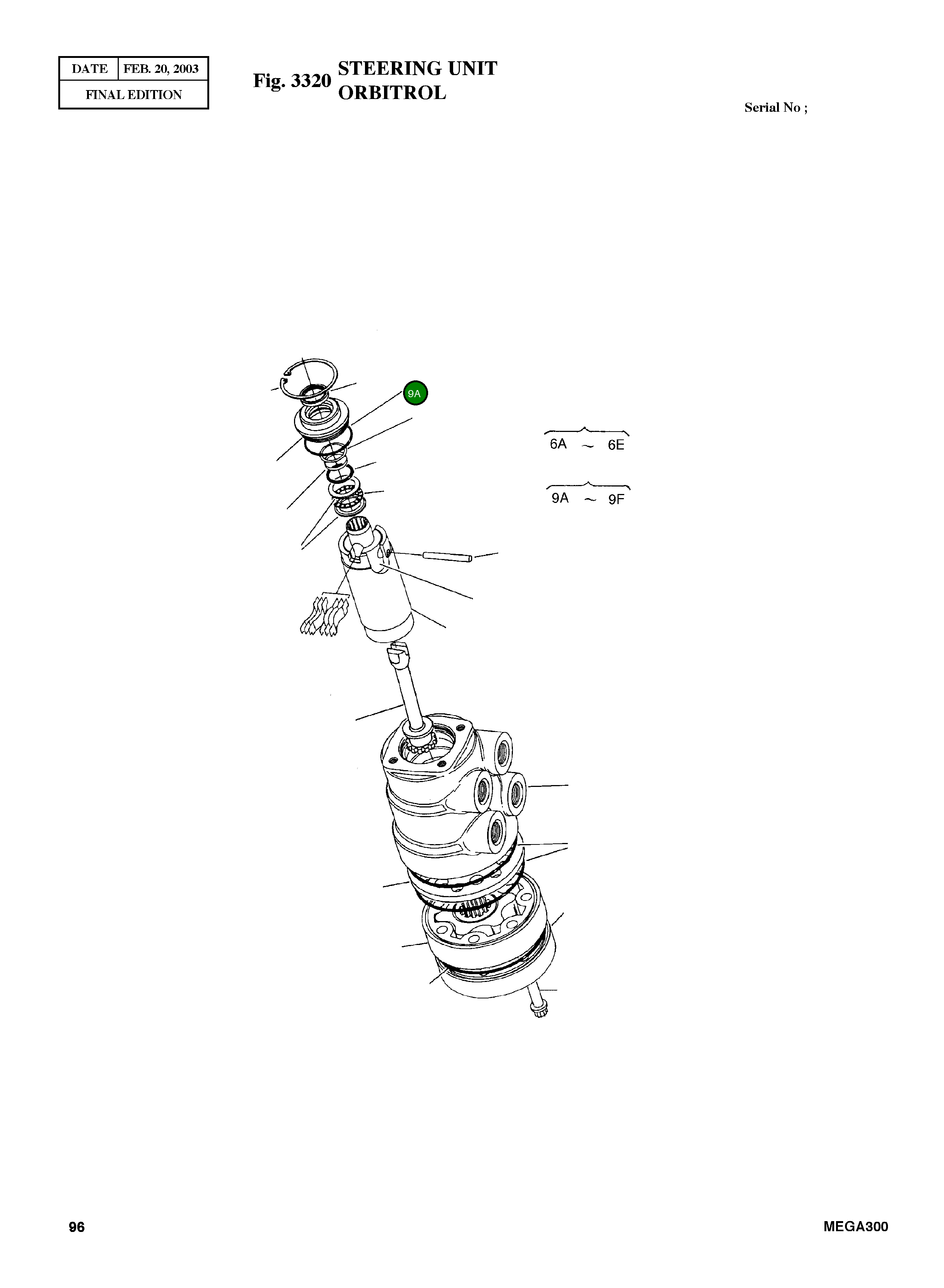 Кольцо уплотнительное (O-Ring) 250001-136 Komatsu
