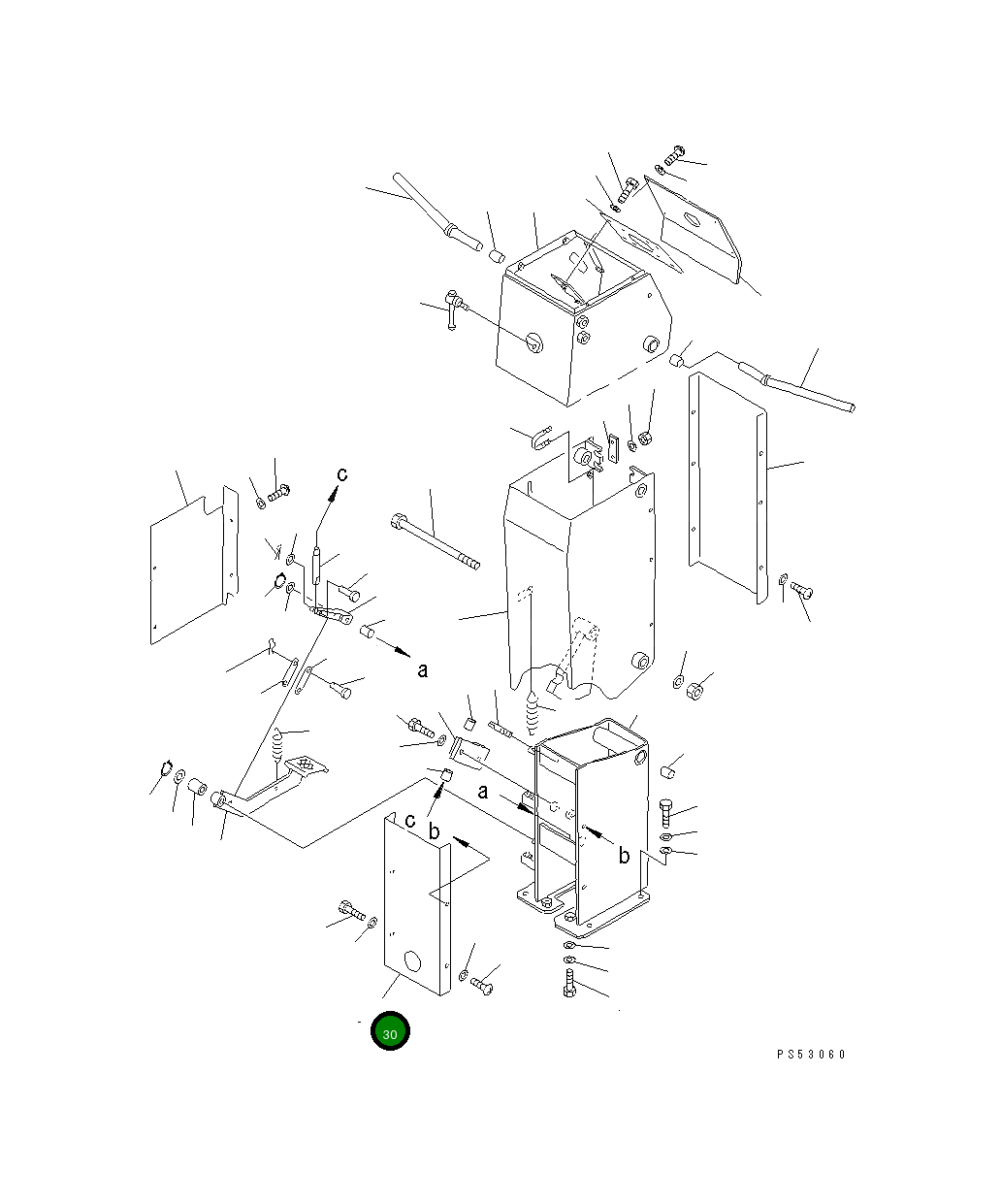 Крышка 23F-43-11160 Komatsu