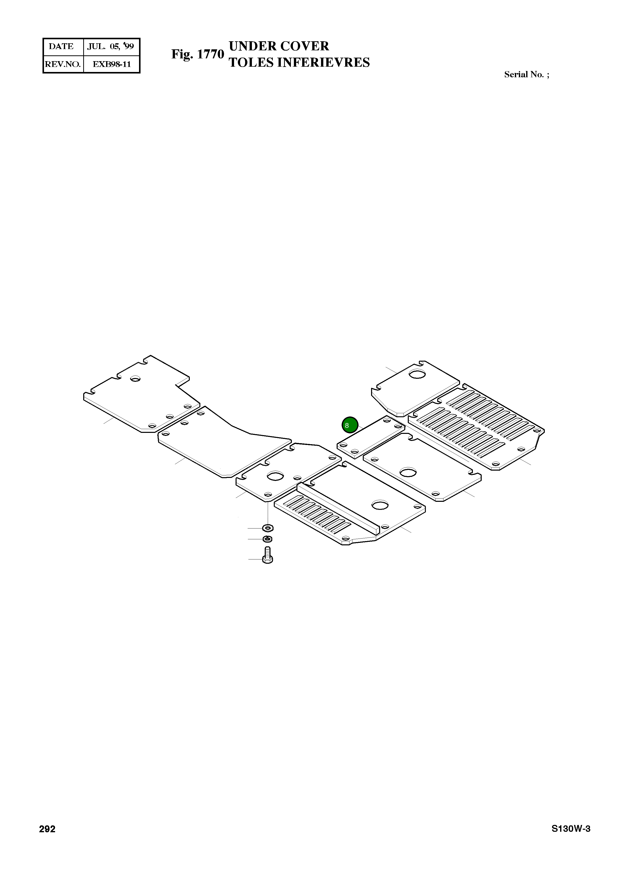 Крышка 2621-4281 Komatsu
