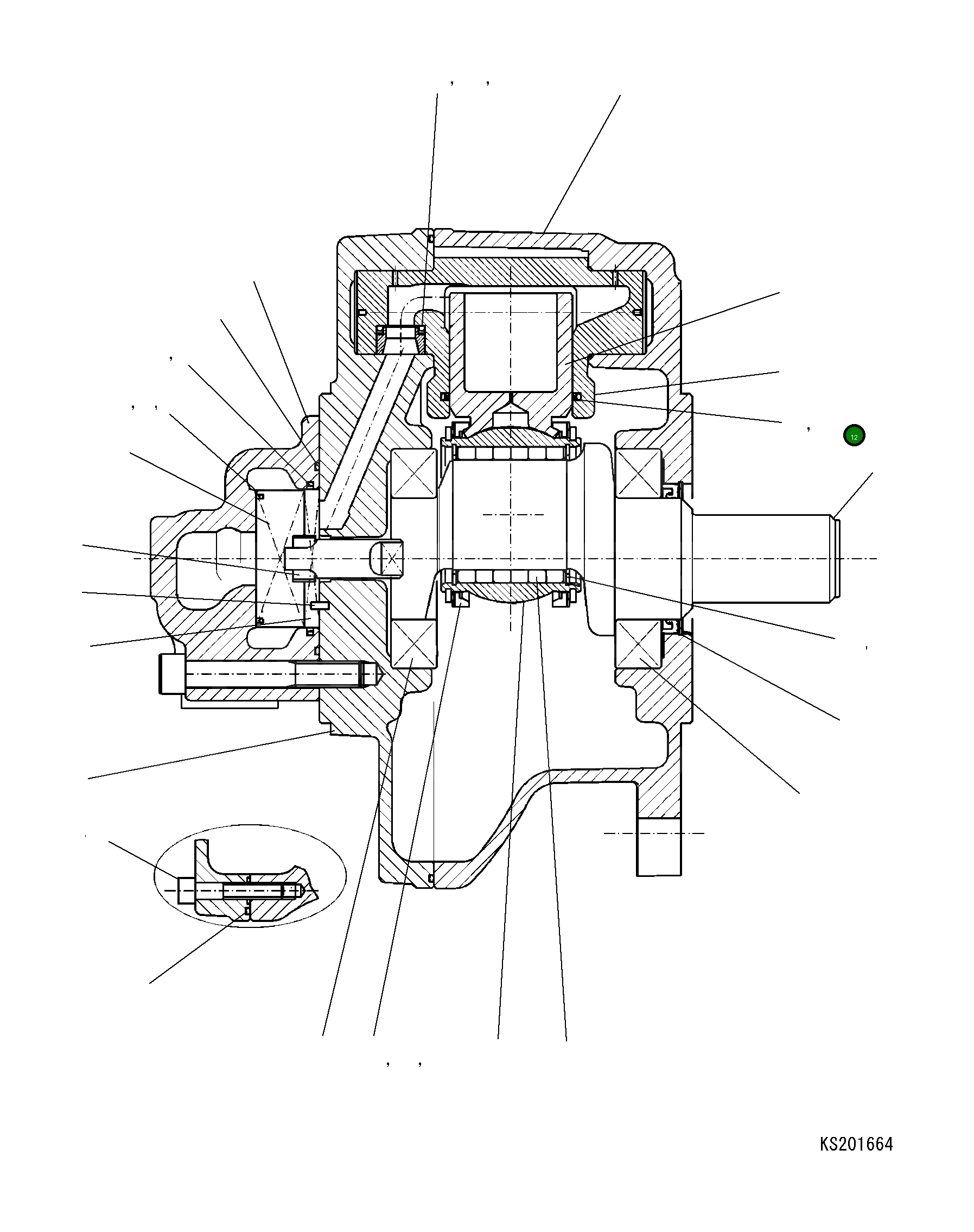 Кольцо уплотнительное (O-Ring) 22A-62-KF260 Komatsu