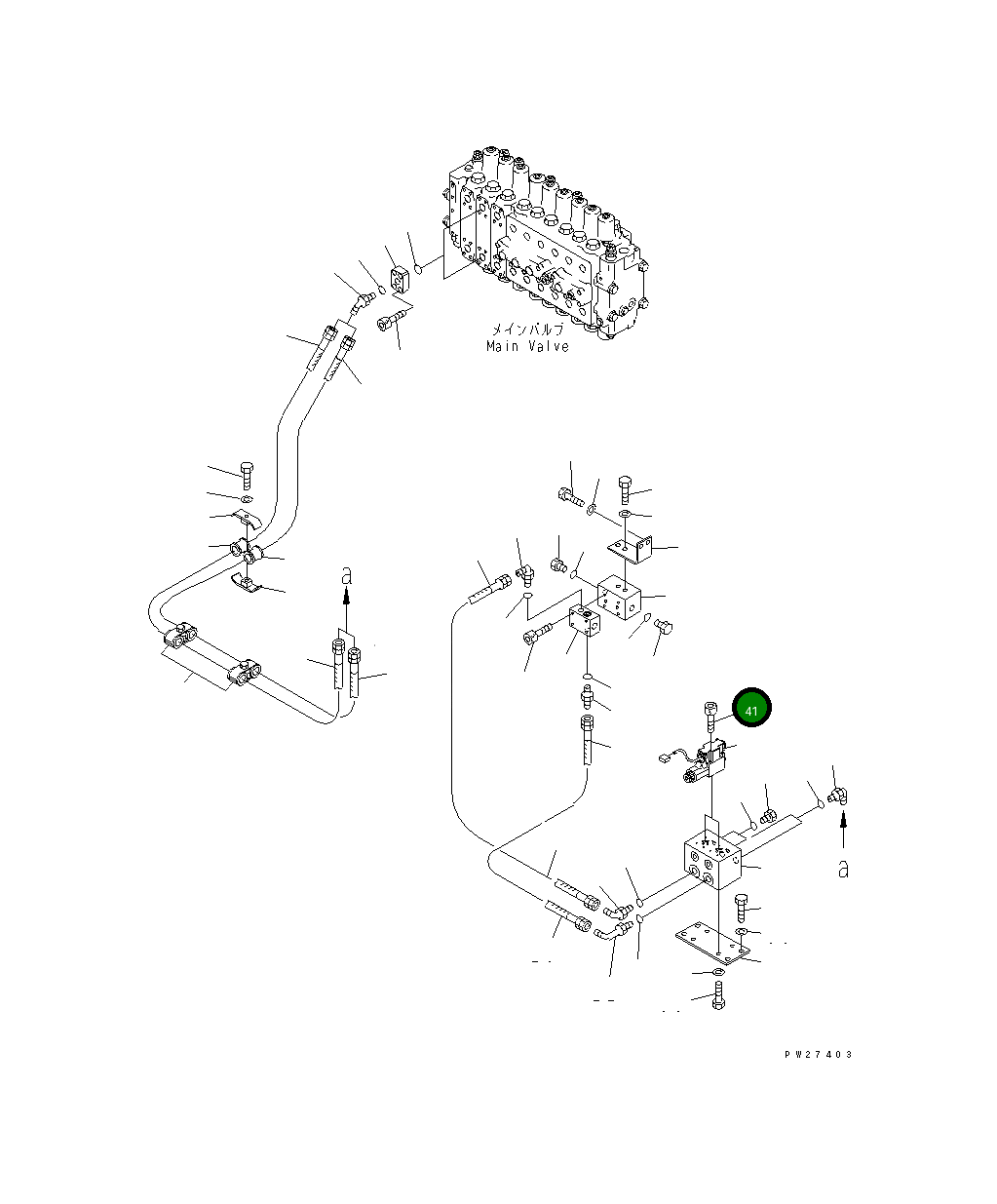Болт 01252-70550  Komatsu