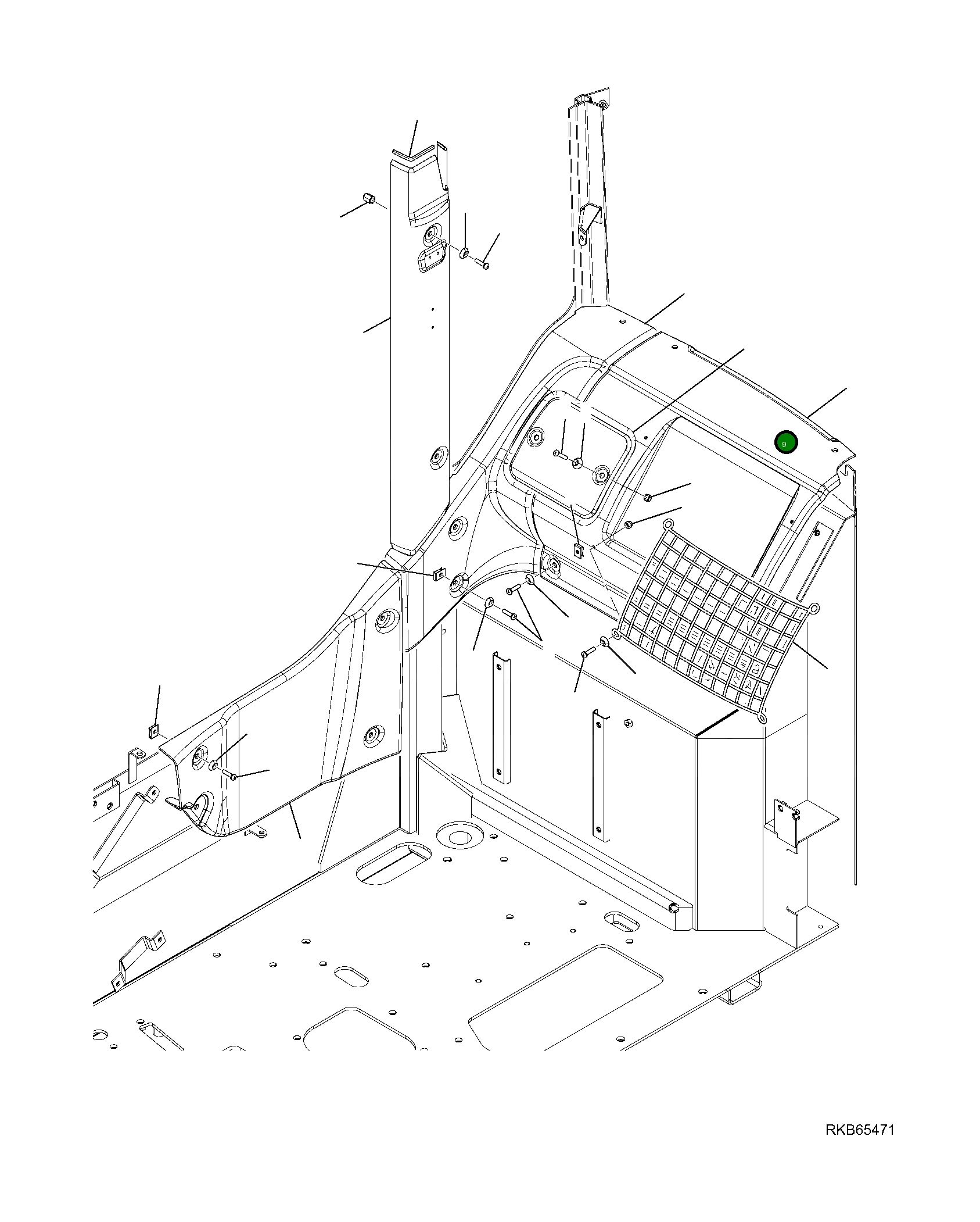 Крышка 21W-54-R1580 Komatsu