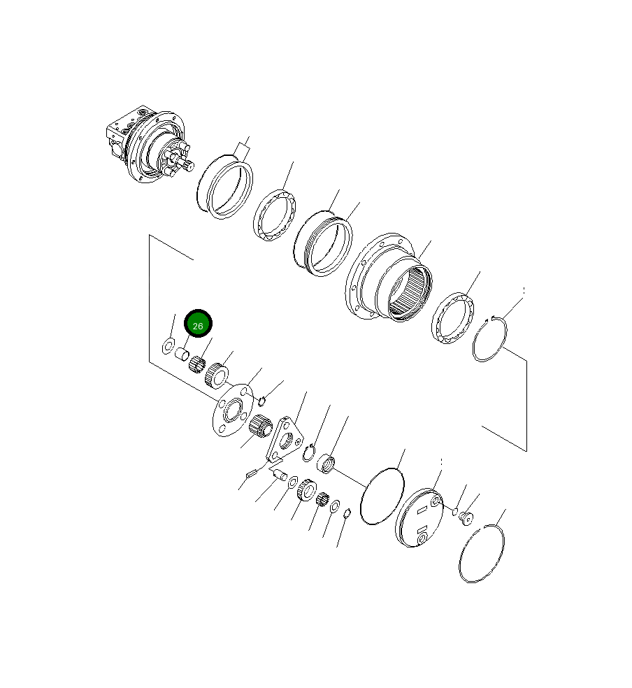 Кольцо FUMV76101000 Komatsu