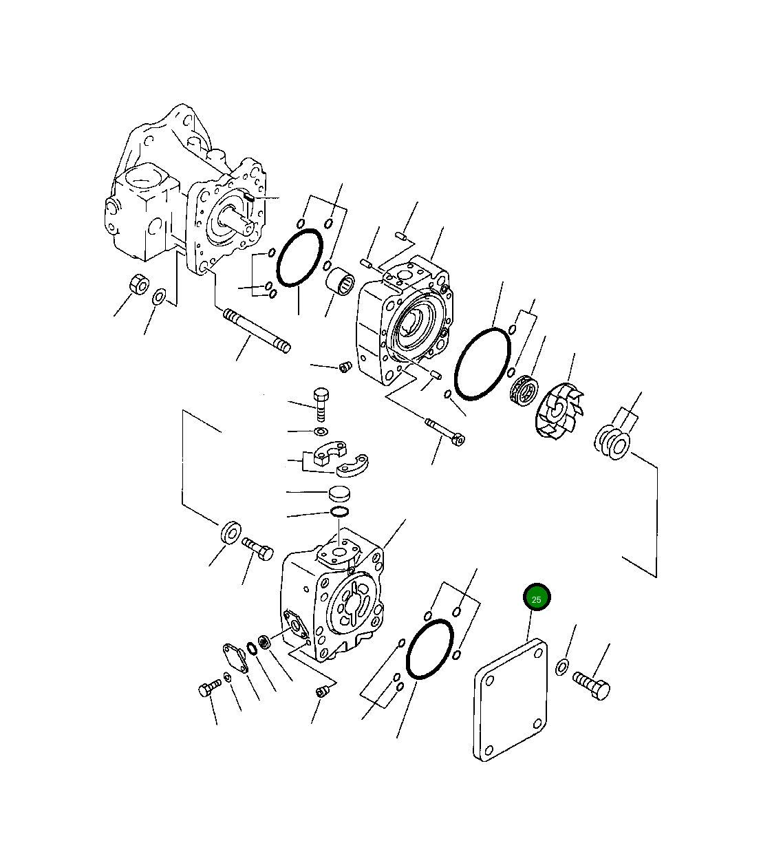 Крышка 708-17-22540  Komatsu