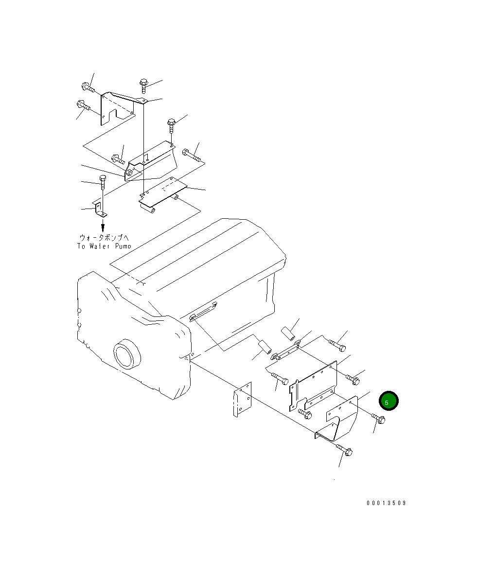 Крышка 6215-71-2740 Komatsu