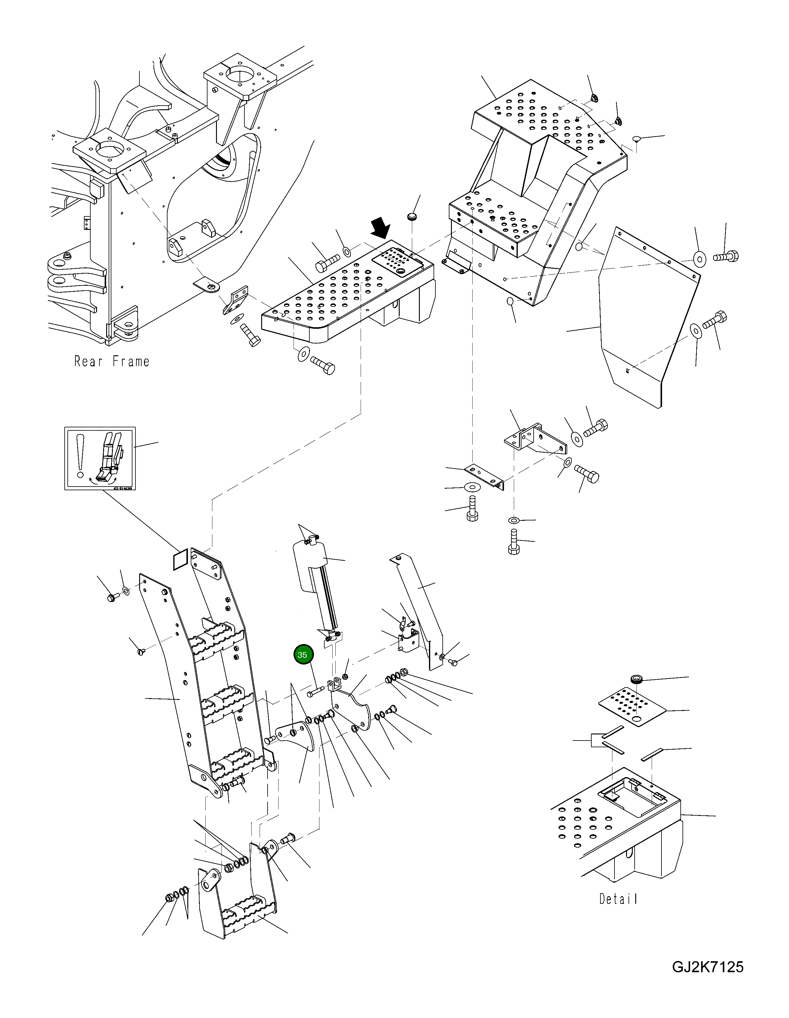 Болт 423-54-H4C31 Komatsu