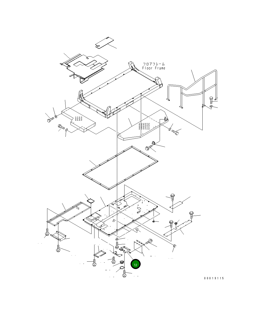 Крышка 567-54-71543 Komatsu