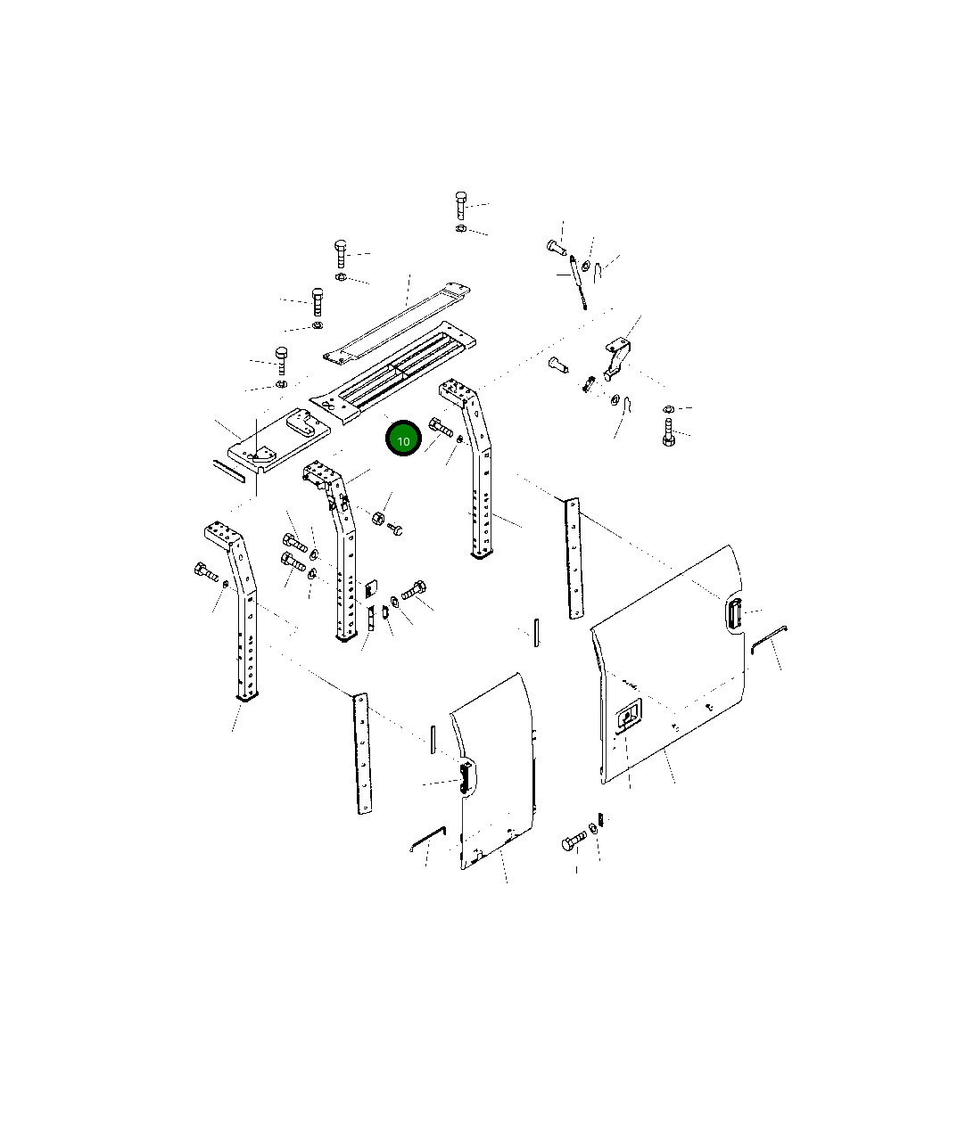Крышка 2A5-54-13291  Komatsu