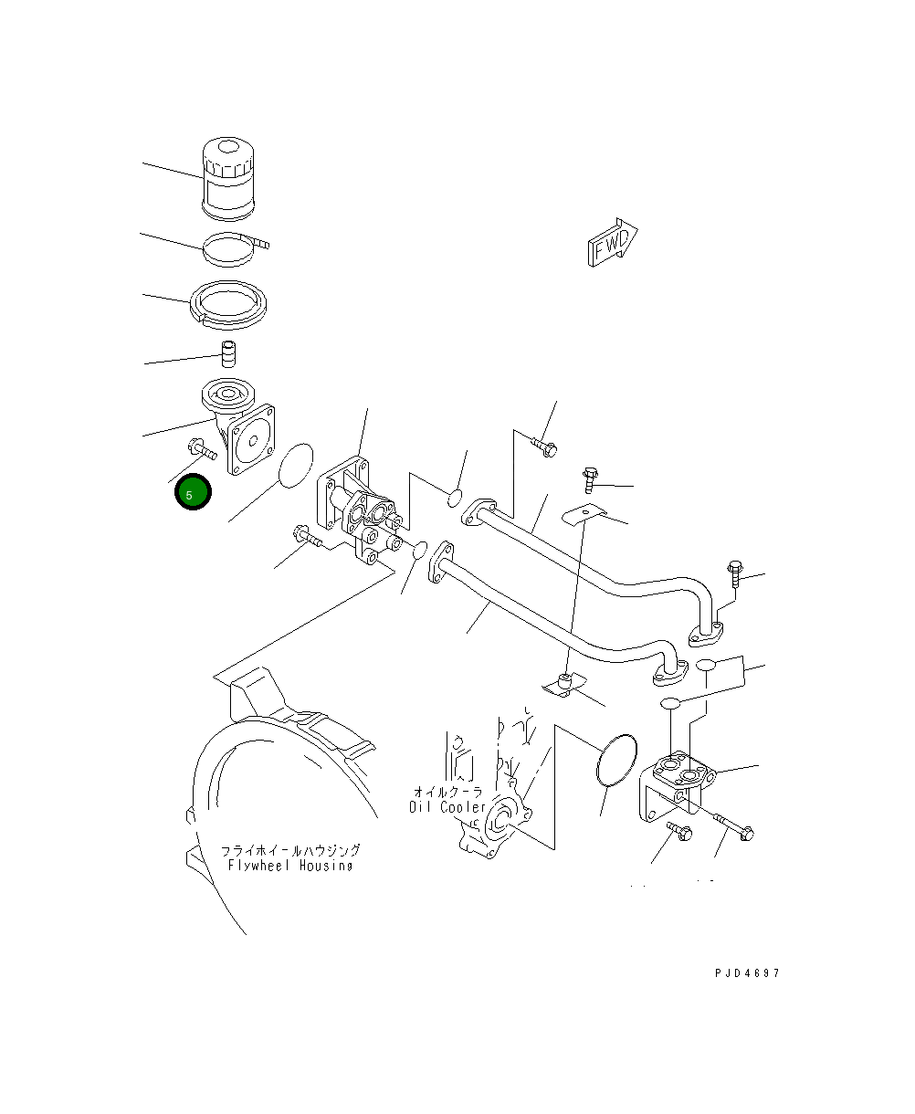 Болт 01435-00820 Komatsu