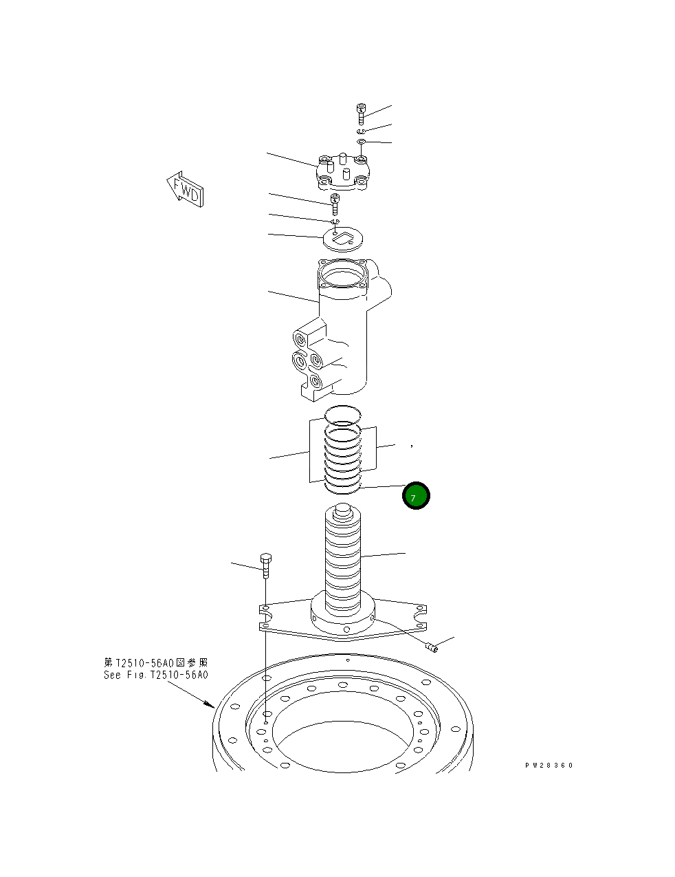 Кольцо уплотнительное (O-Ring) MH26210-20650 Komatsu