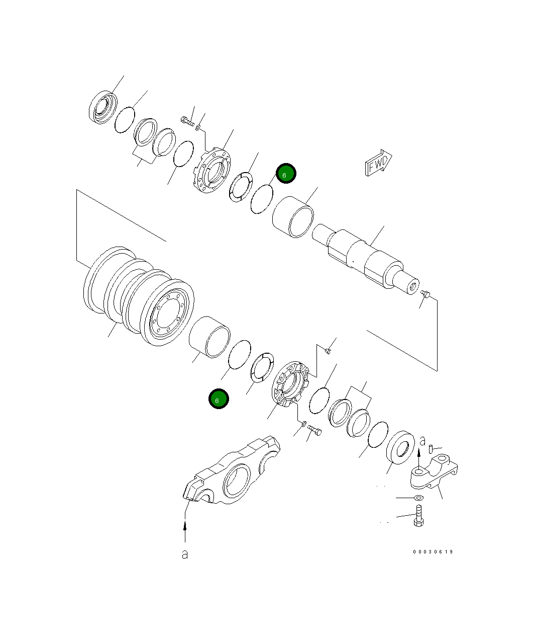 Кольцо уплотнительное (O-Ring) 17M-30-53190  Komatsu