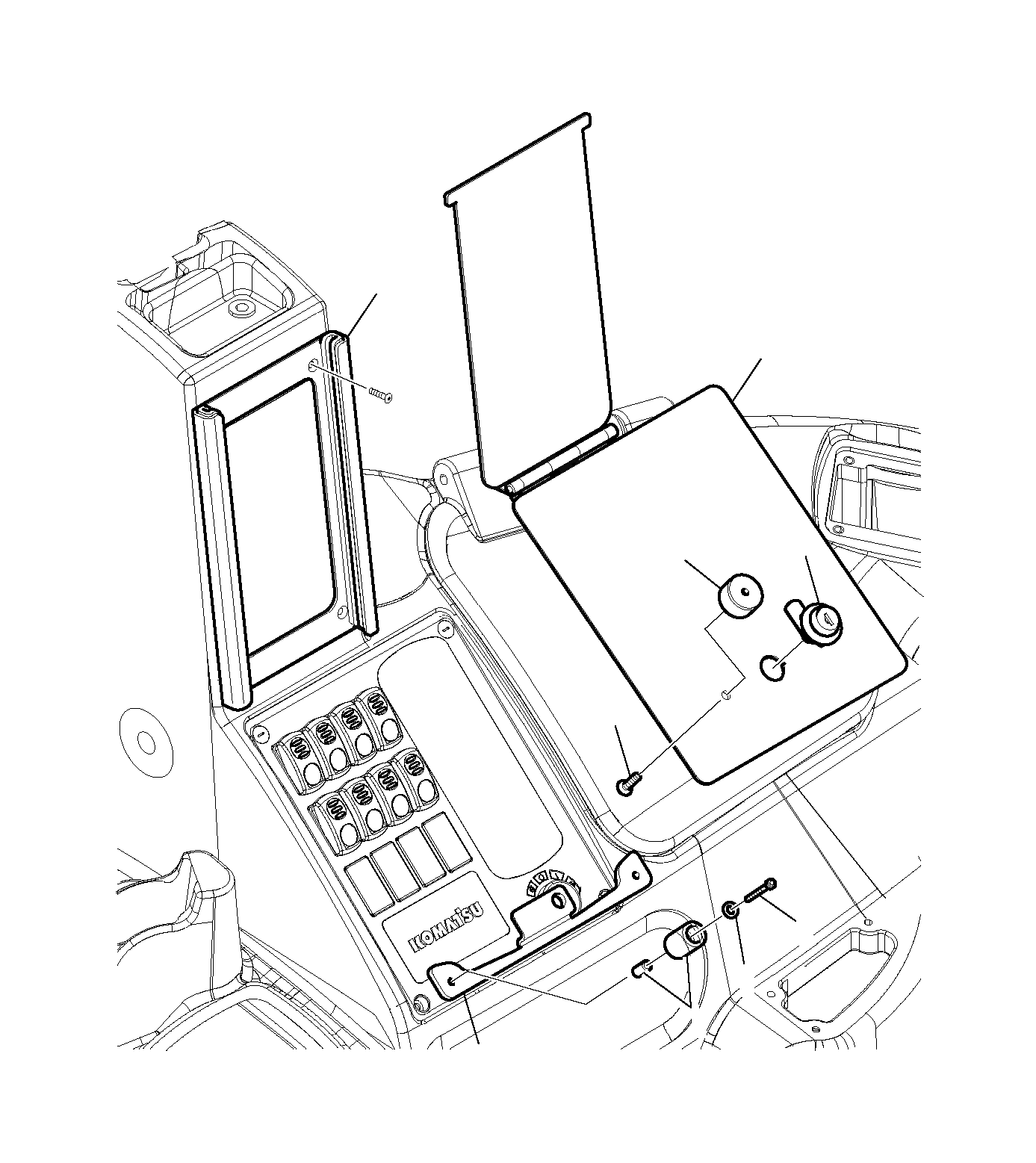 Крышка 42N-54-19970  Komatsu
