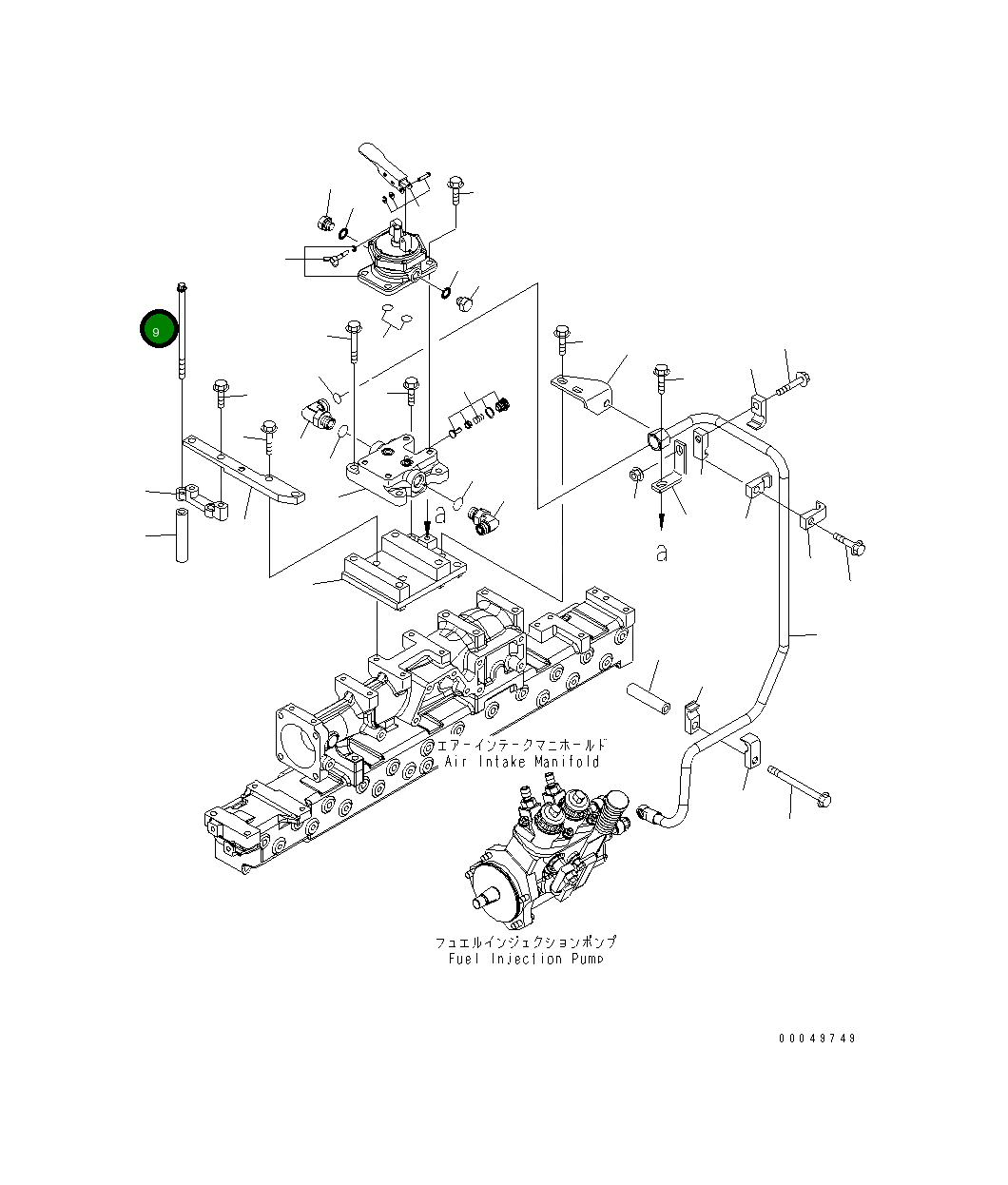 Болт 01438-01085 Komatsu