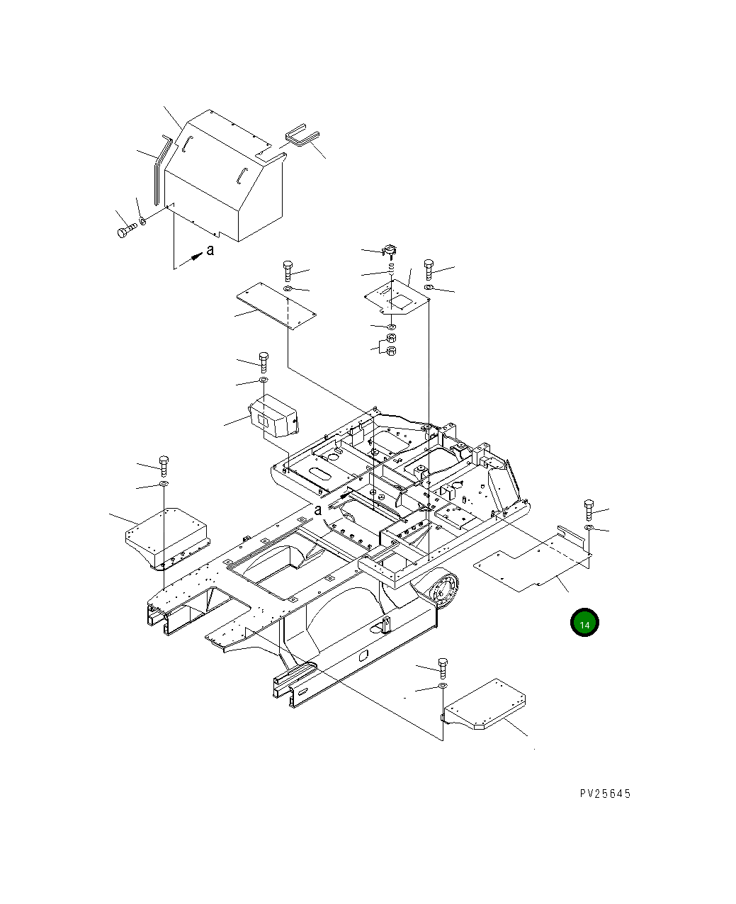 Крышка 8206-54-6121  Komatsu