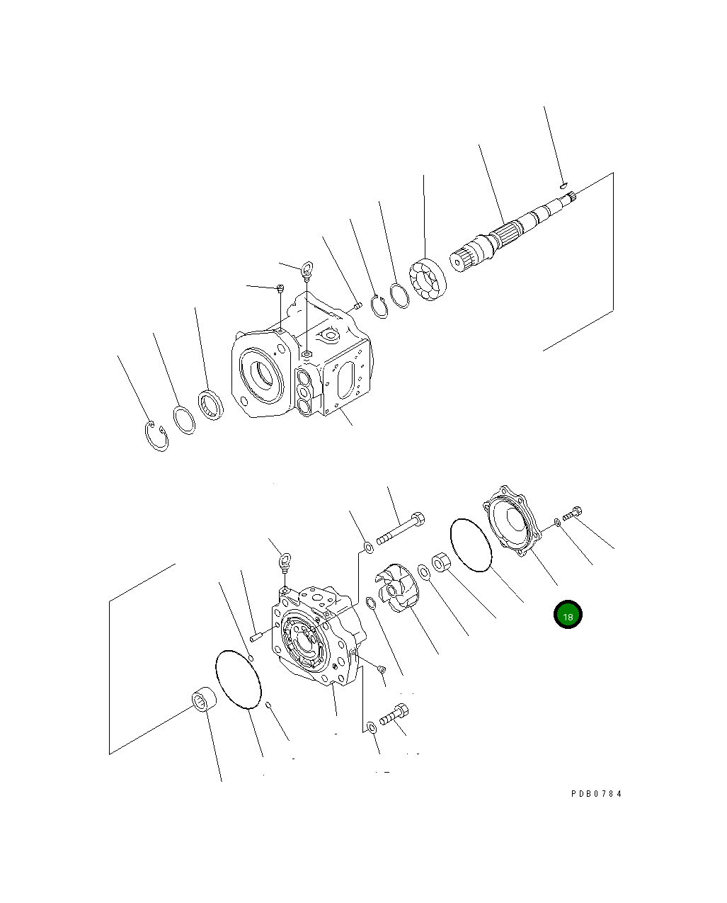 Крышка 708-1H-21621  Komatsu