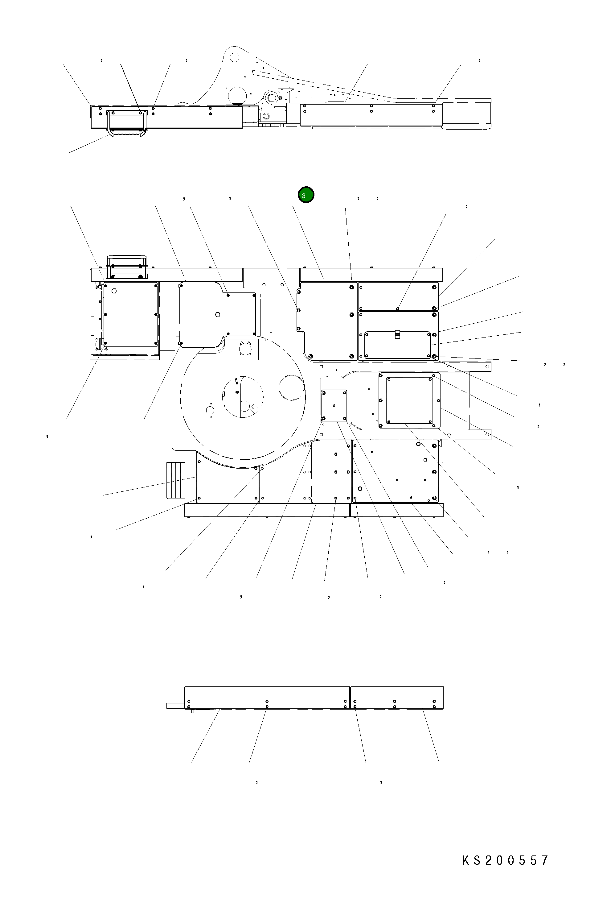 Крышка 206-54-KA480  Komatsu