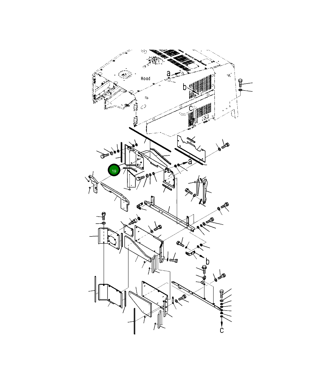 Крышка 425-54-41670  Komatsu