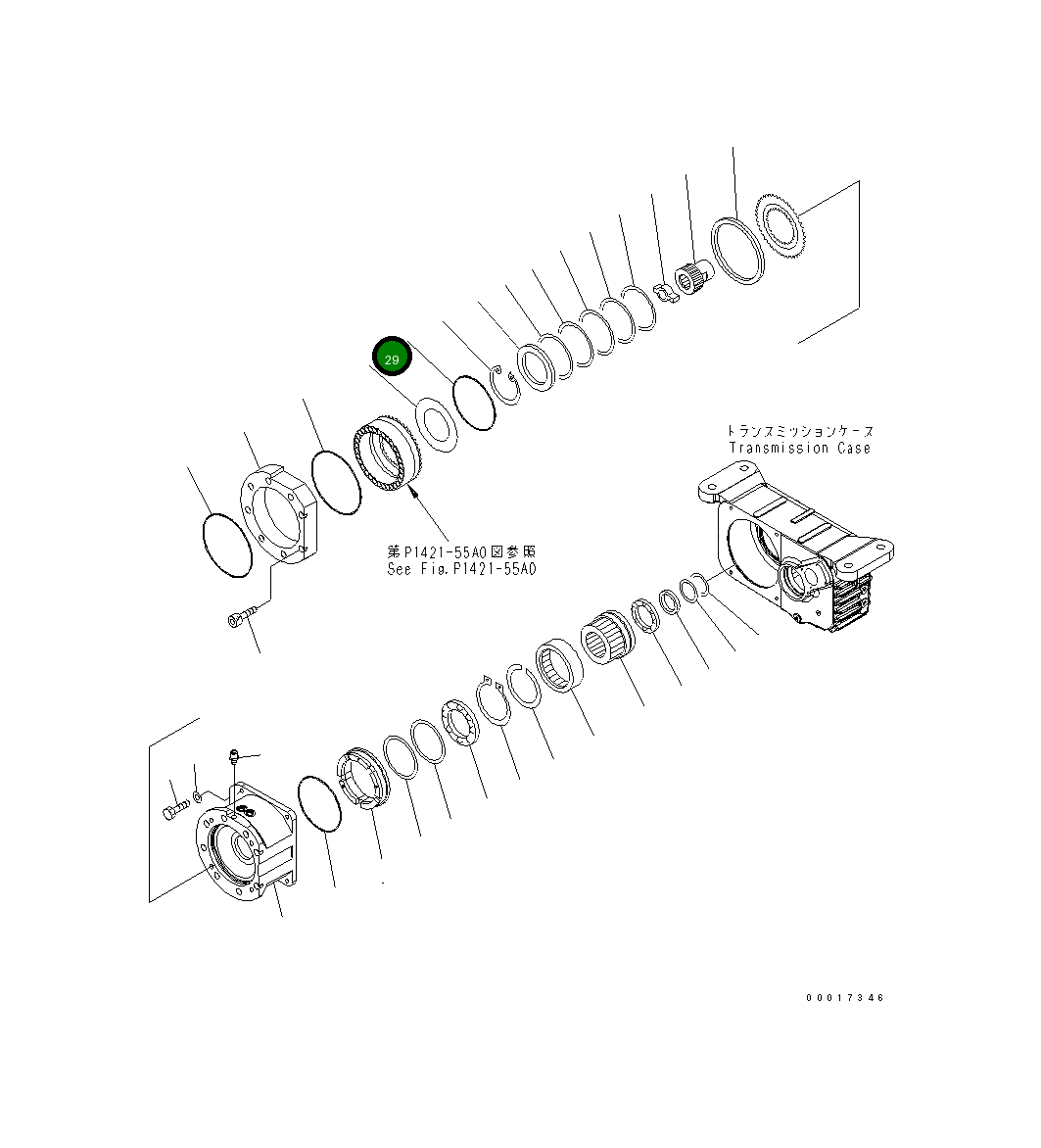 Кольцо уплотнительное (O-Ring) 20K-14-31340 Komatsu