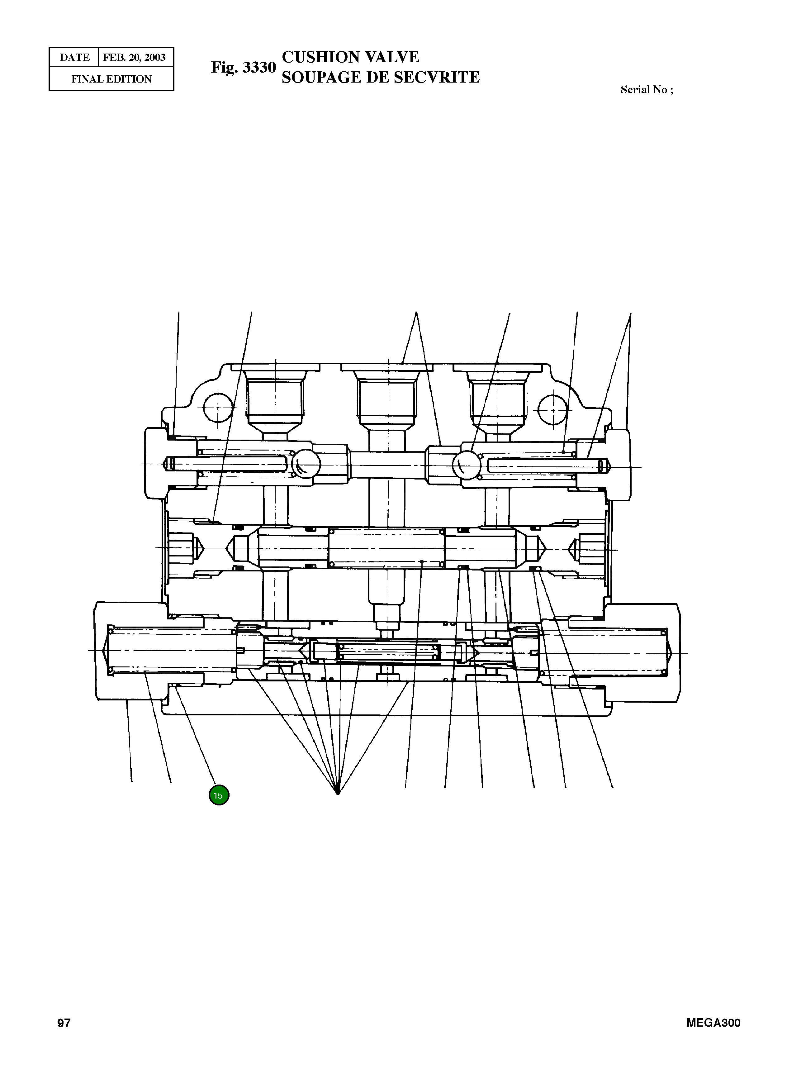 Кольцо уплотнительное (O-Ring) 25003-912  Komatsu