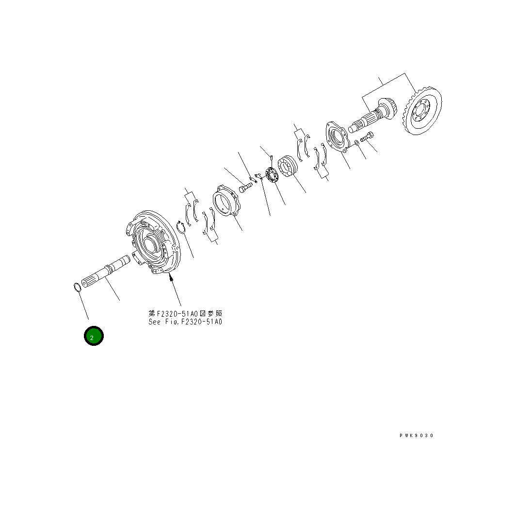Кольцо 07018-10552 Komatsu