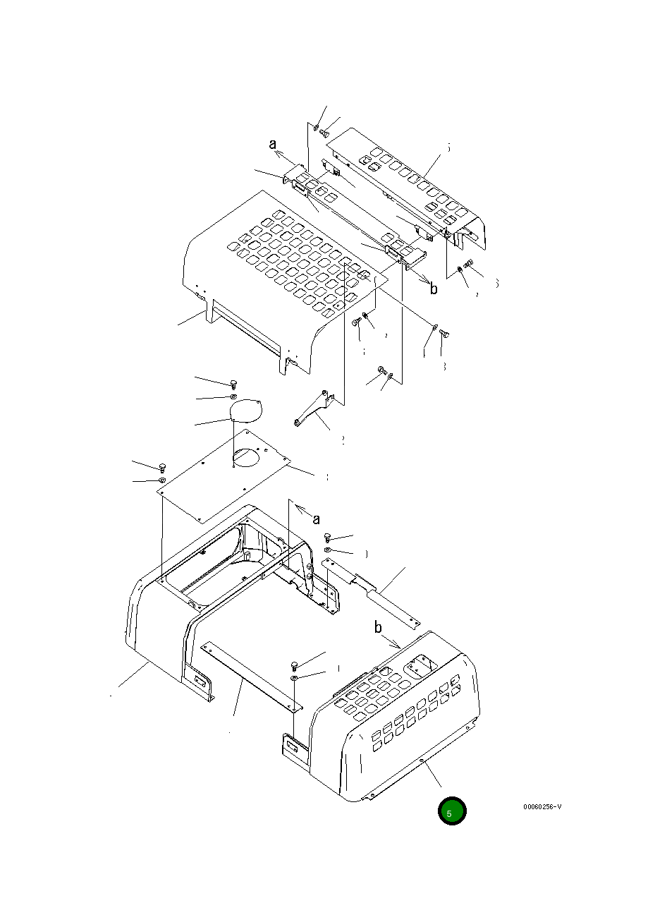 Крышка 208-54-75122  Komatsu
