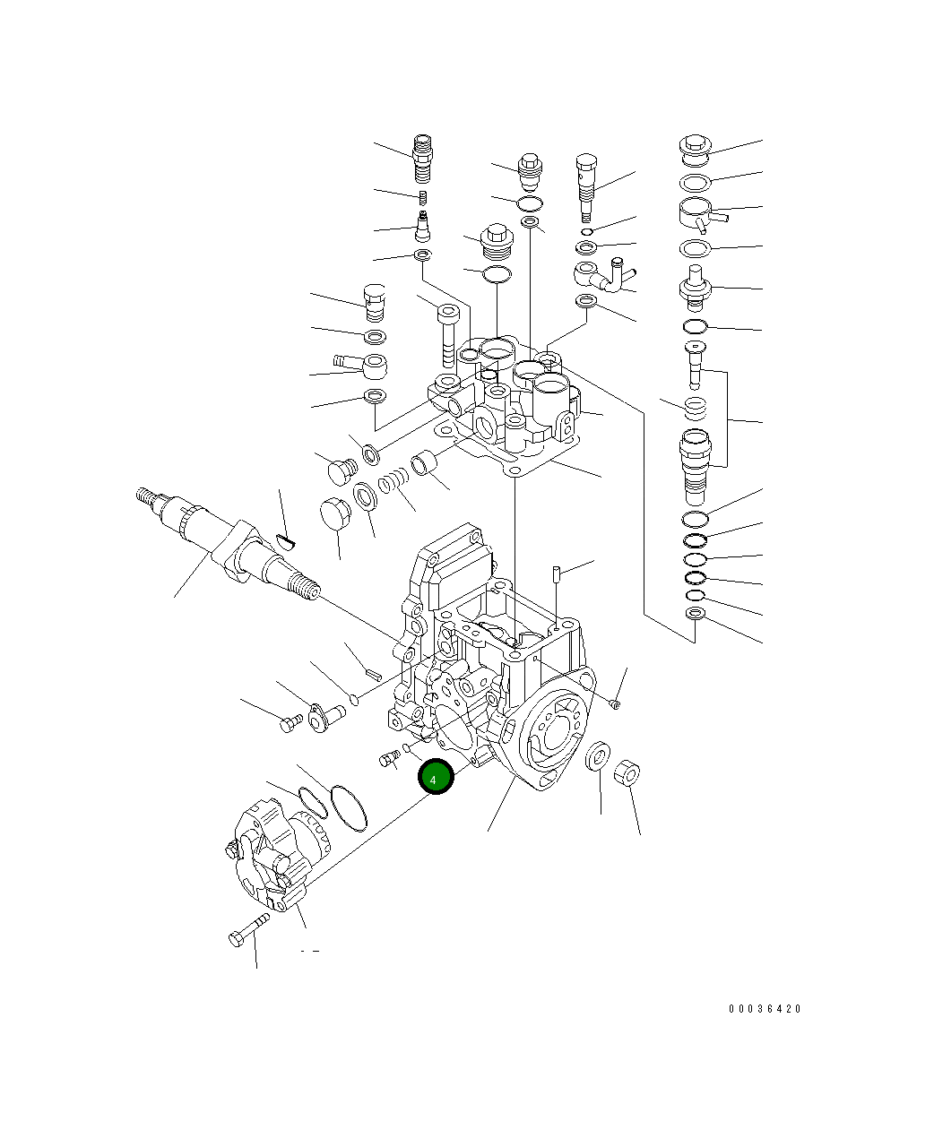 Кольцо уплотнительное (O-Ring) YM158563-51281 Komatsu