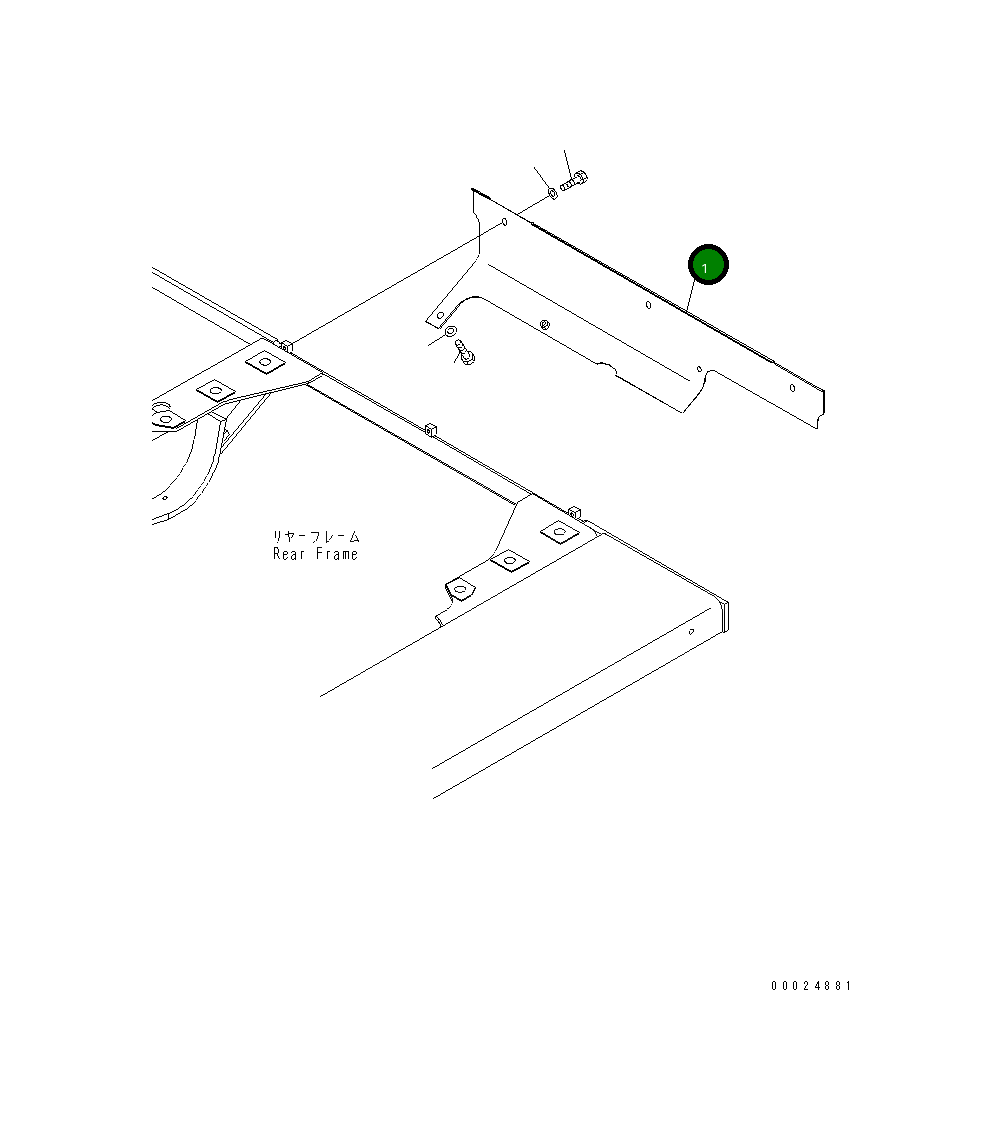 Крышка 196-54-36660 Komatsu