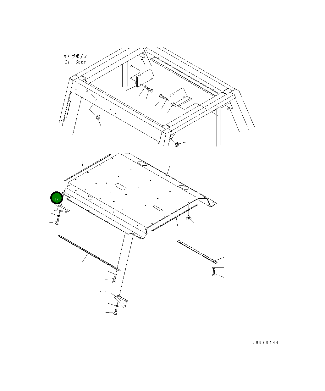 Крышка 561-54-83580  Komatsu