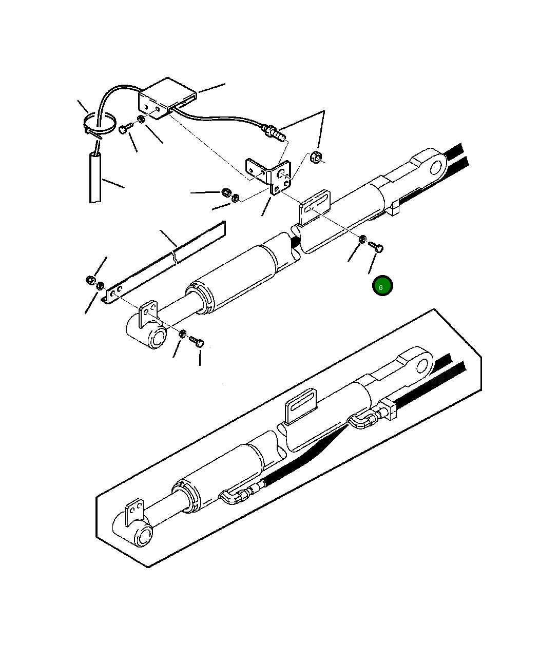 Болт 801015543  Komatsu