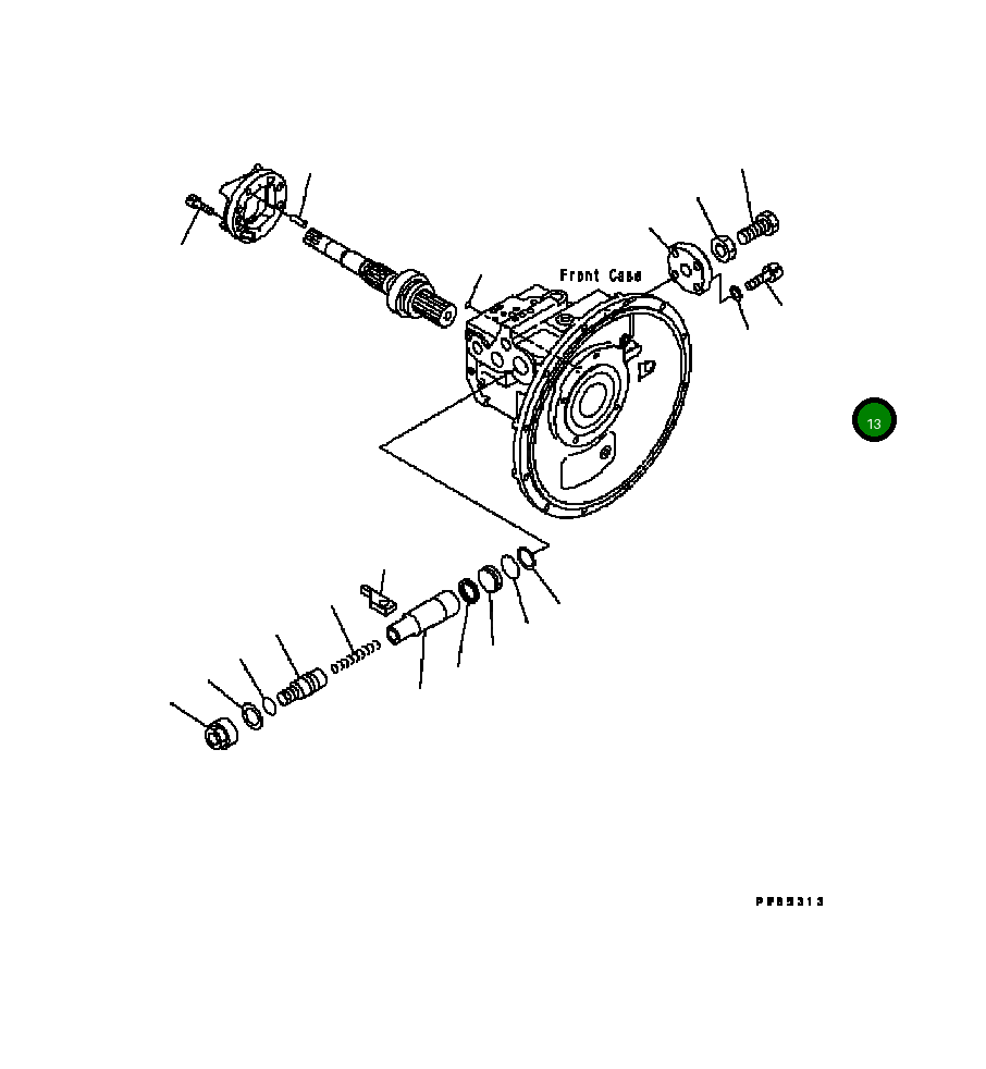 Болт 708-2L-24640 Komatsu