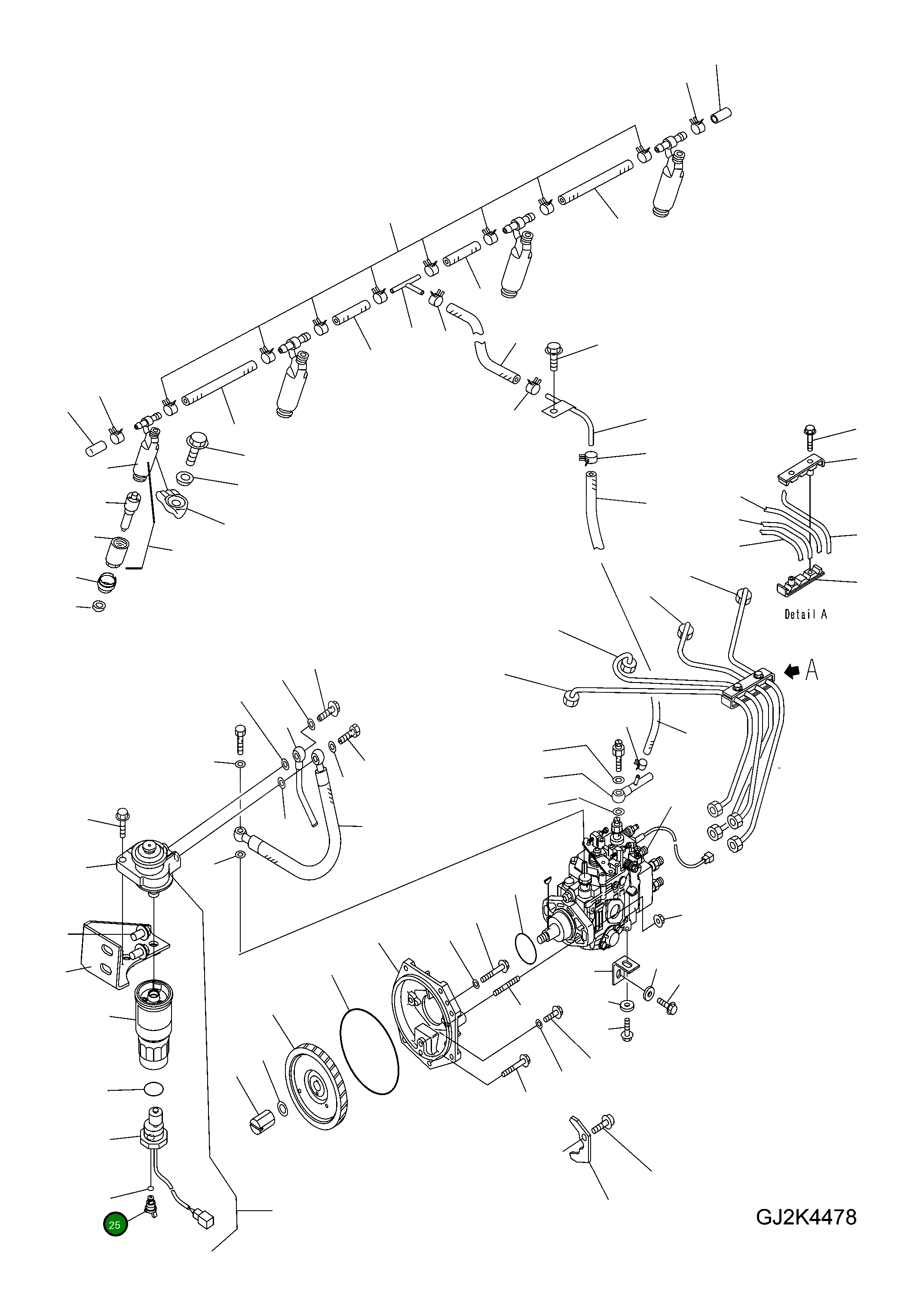Кольцо уплотнительное (O-Ring) 6204-71-7240 Komatsu