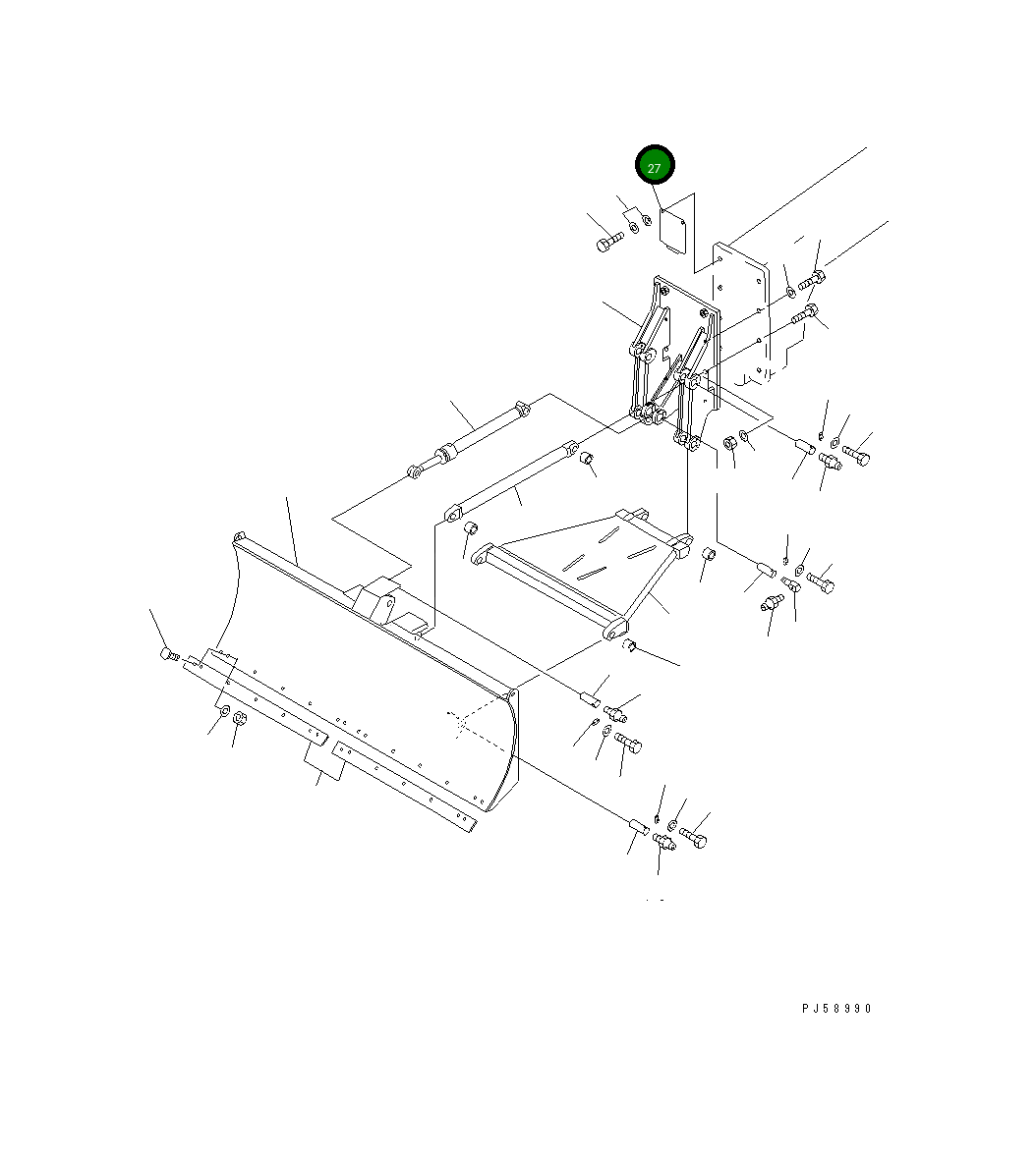 Крышка 234-725-1161 Komatsu