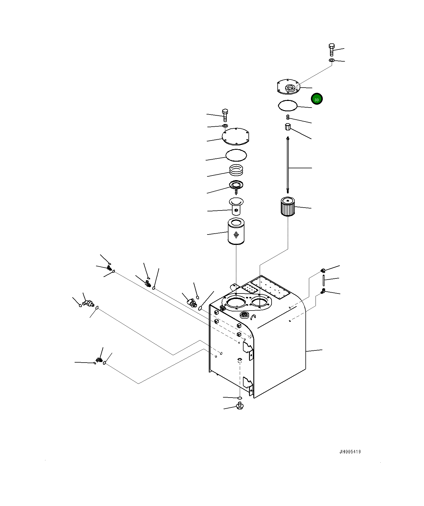 Крышка 207-60-77150  Komatsu