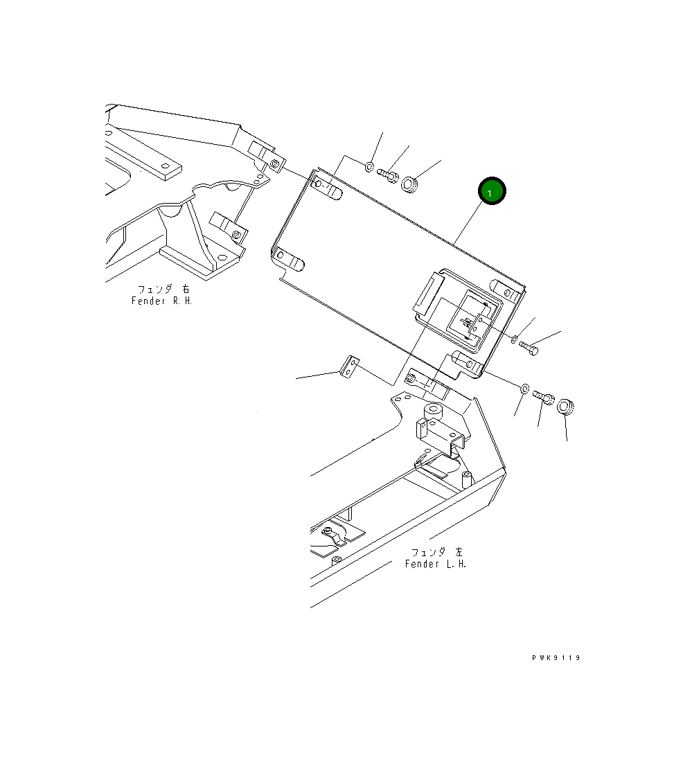 Крышка 134-54-63213 Komatsu